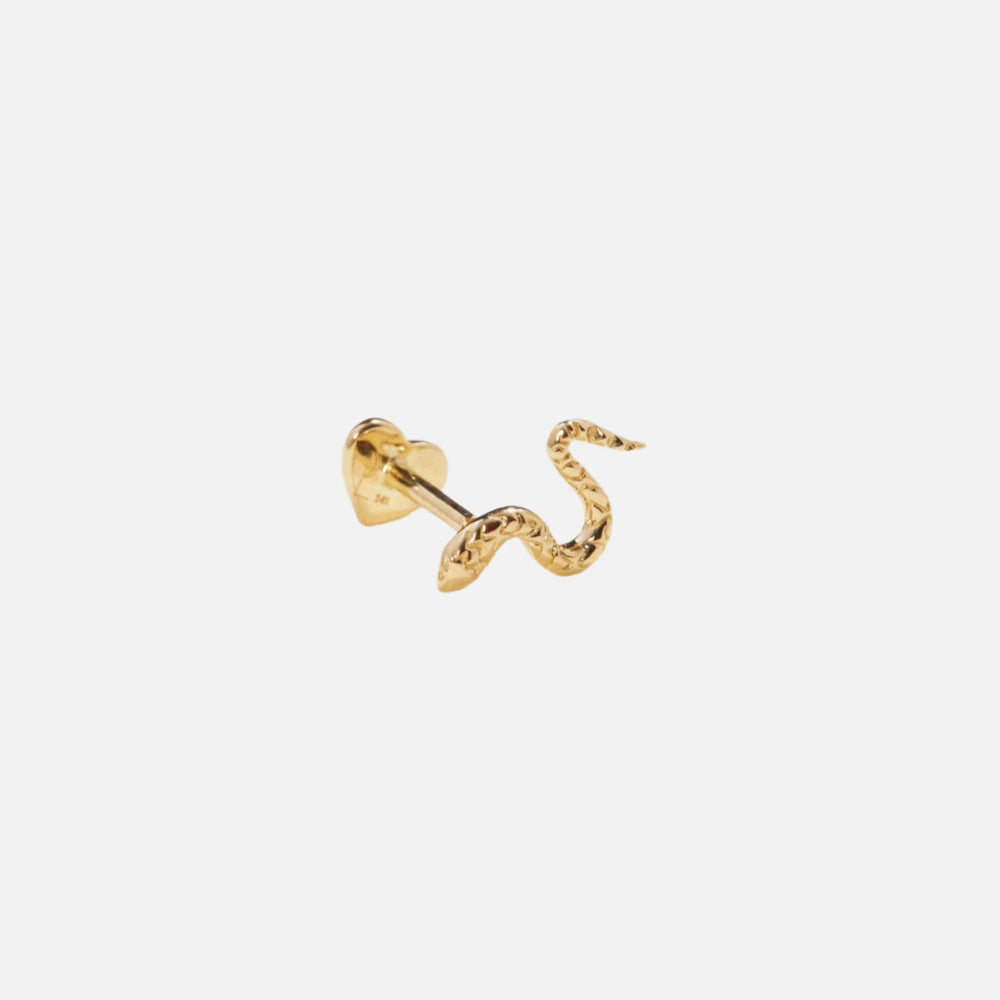 Serpent Stud, Gold by Pamela Love - At Present Jewelry