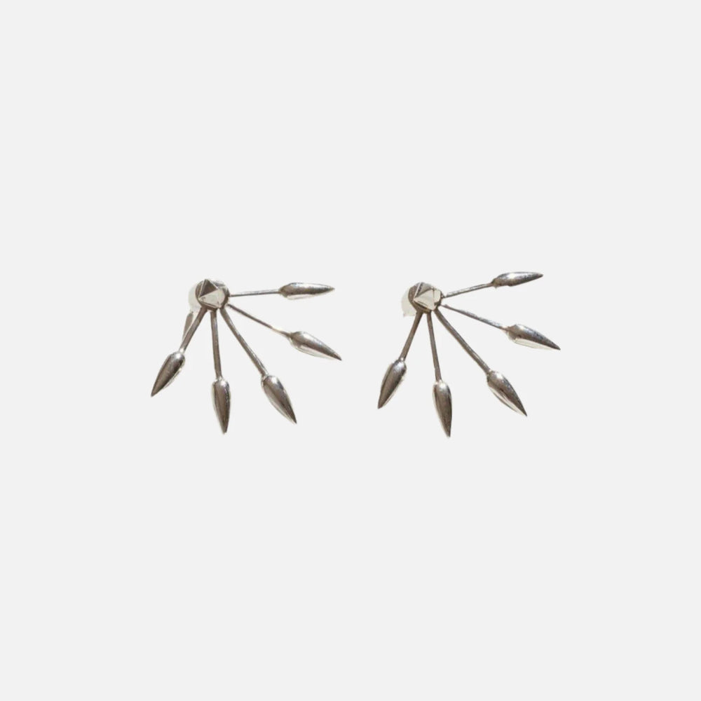 Five Spike Earrings, Silver by Pamela Love - At Present Jewelry