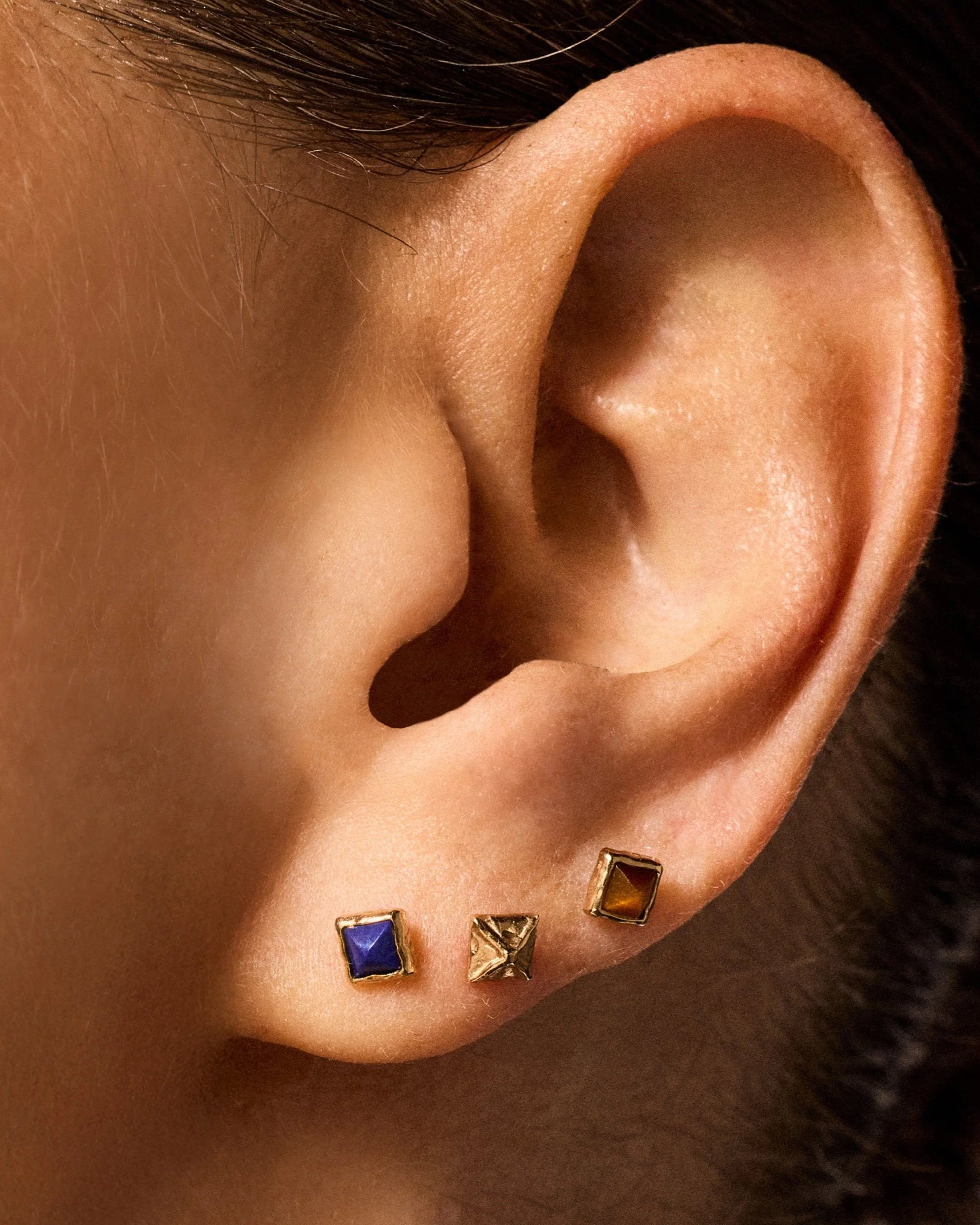 Stone Pyramid Stud by Pamela Love - At Present Jewelry
