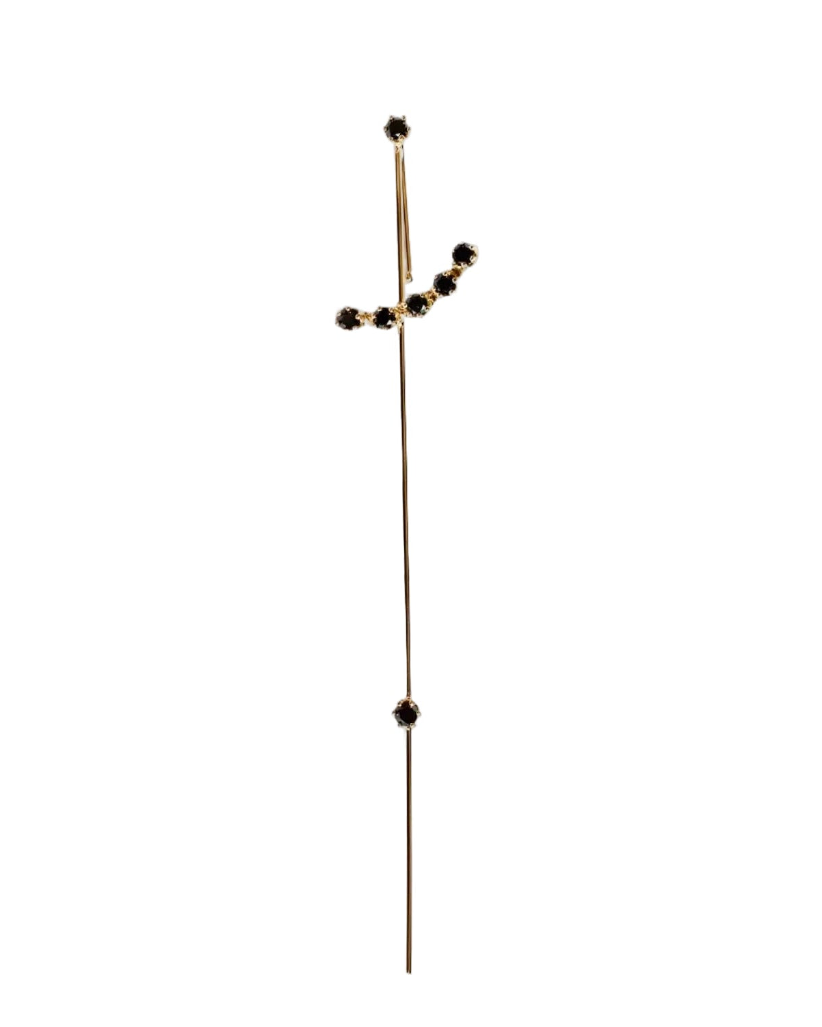 Dark Magic Wand Needle Earring by Labulgara - At Present Jewelry
