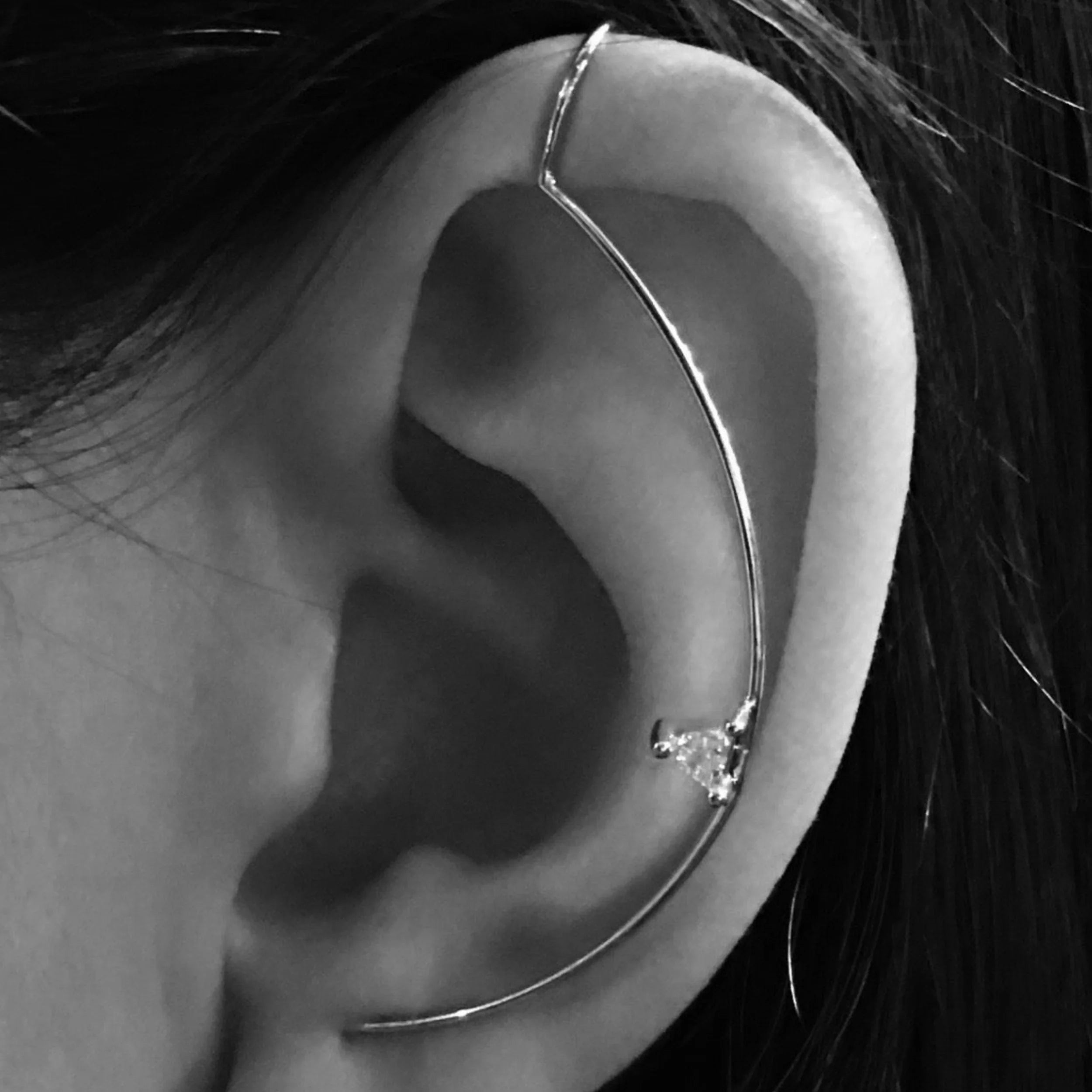 Element Needle Earring Sapphire by Labulgara - At Present Jewelry