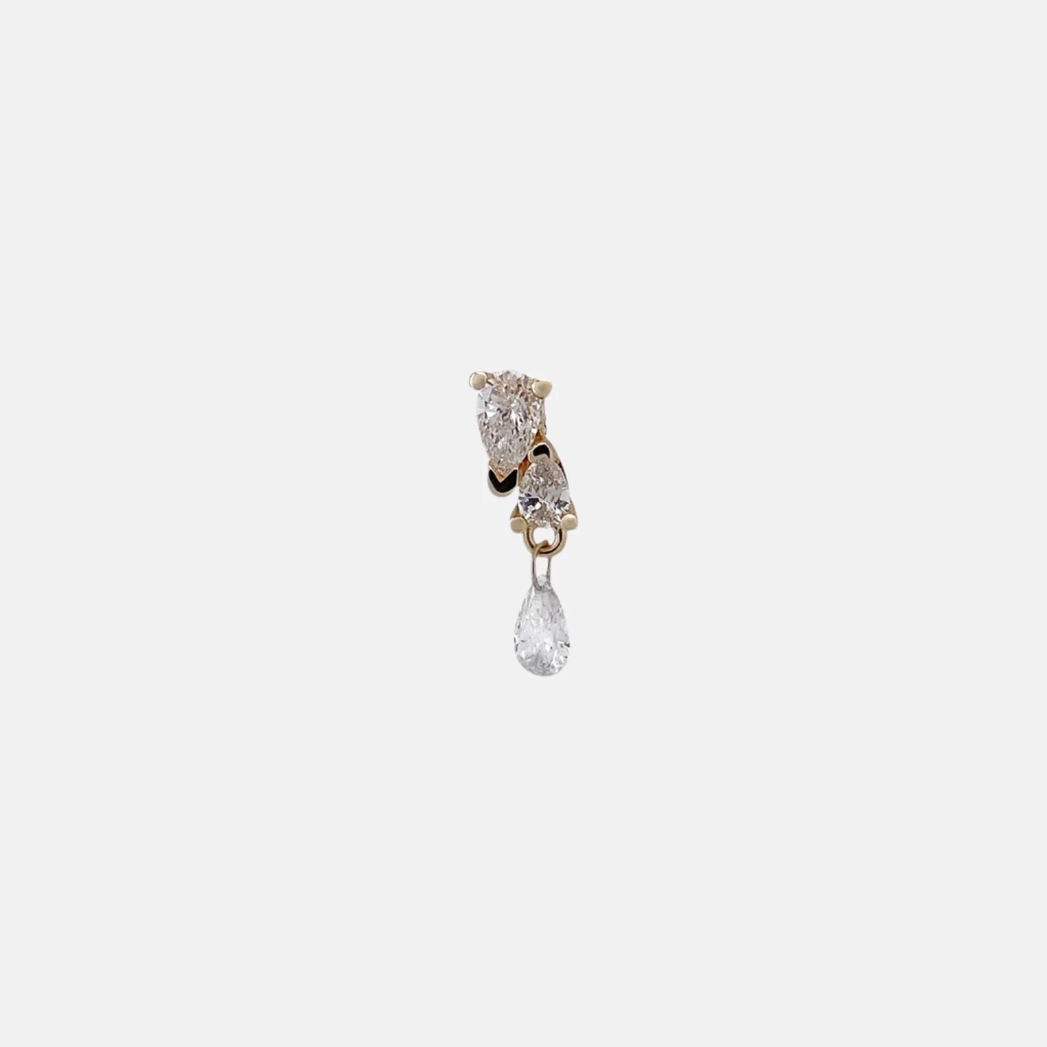 Me and You Diamond Dangle Earring by Labulgara - At Present Jewelry