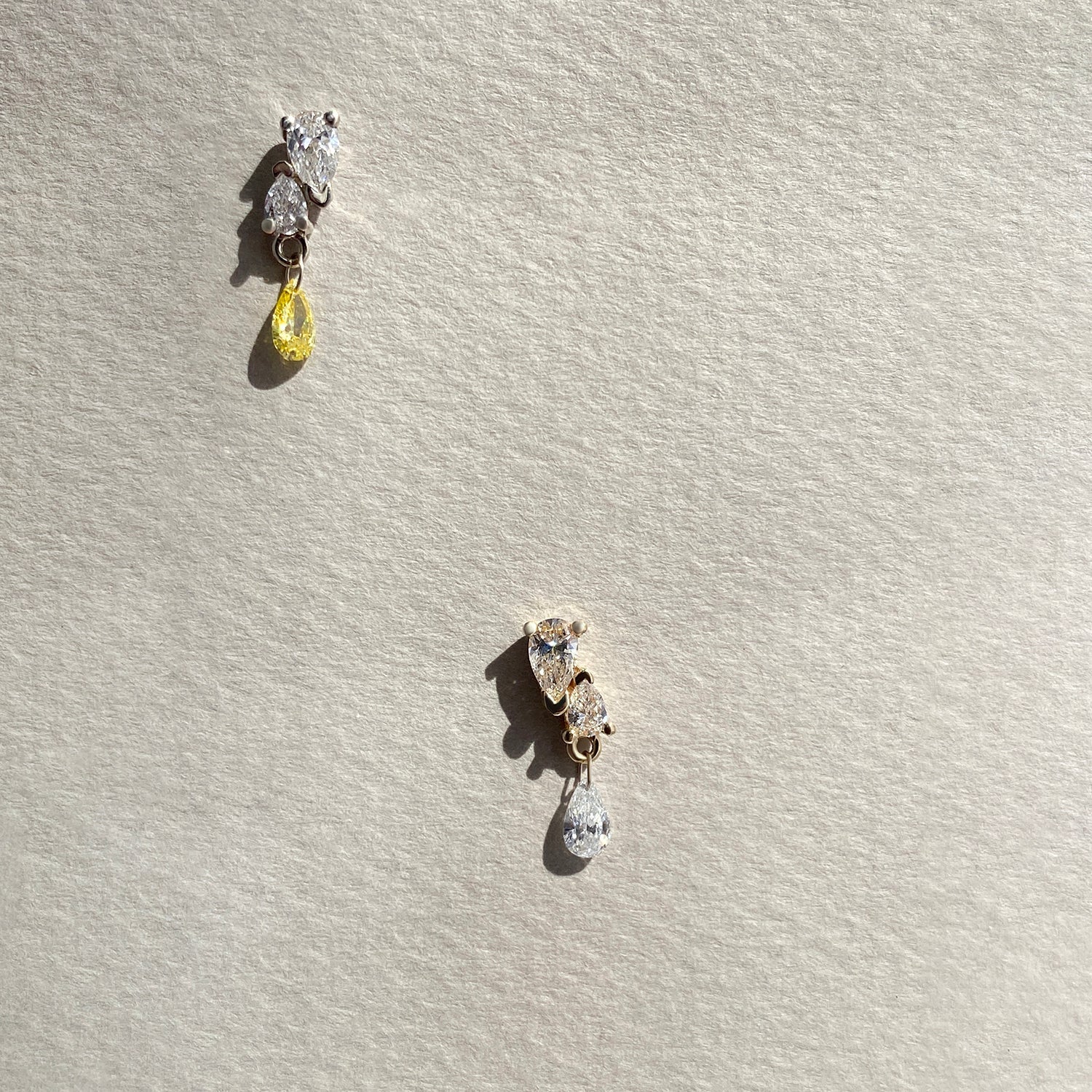 Me and You Canary Dangle Earring by Labulgara - At Present Jewelry