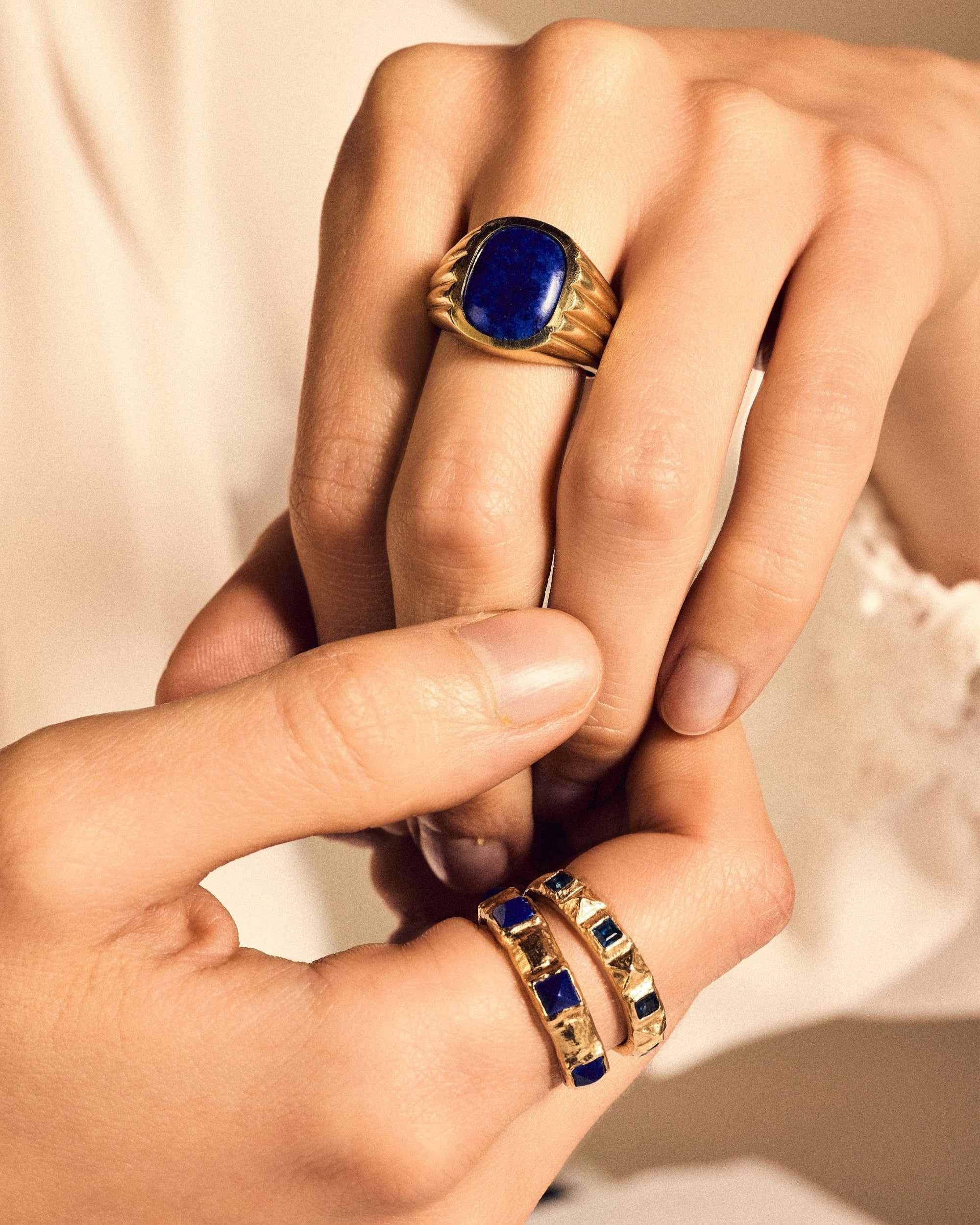 Stone Pyramid Band by Pamela Love - At Present Jewelry