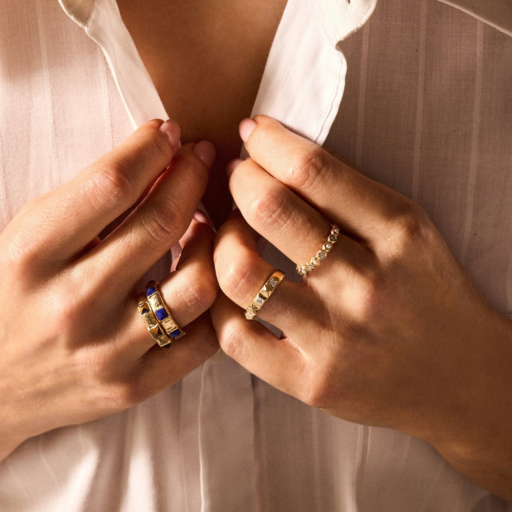 Stone Pyramid Band by Pamela Love - At Present Jewelry