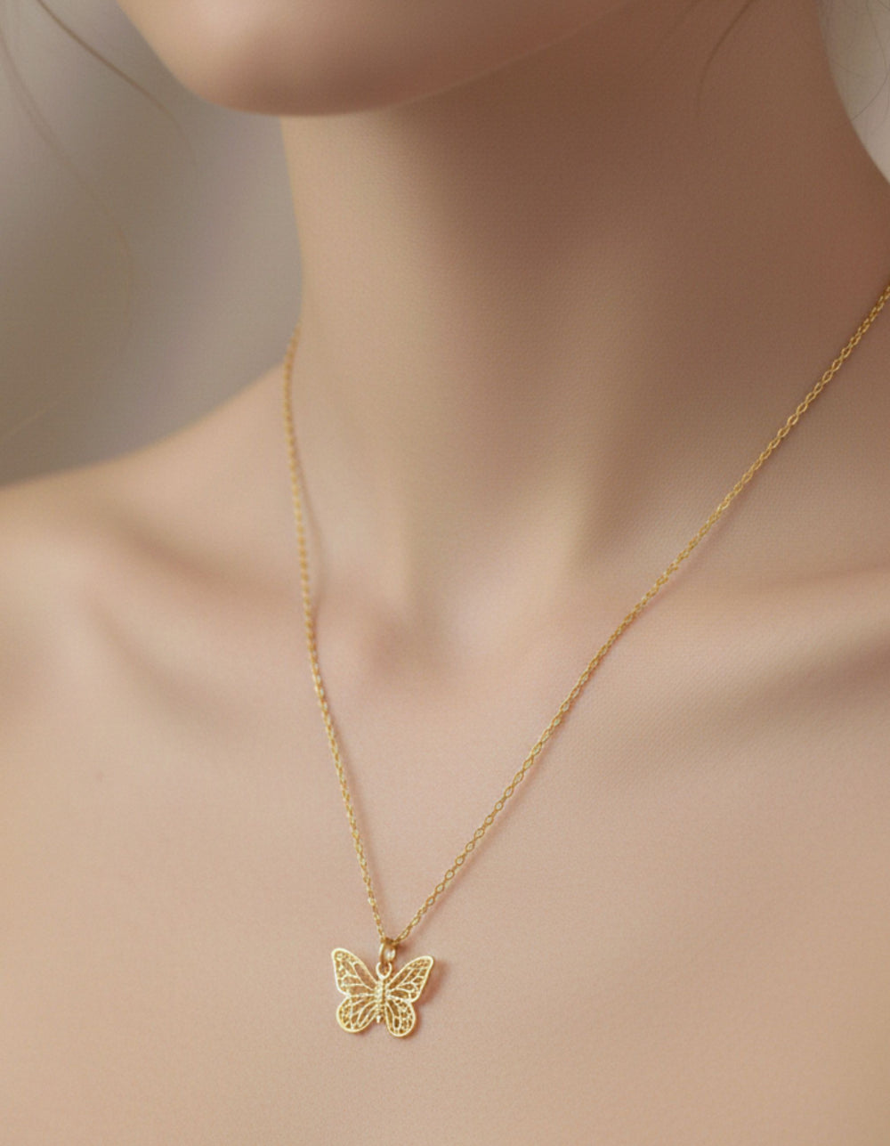 Baby Monarch Necklace by James Banks Design - At Present Jewelry