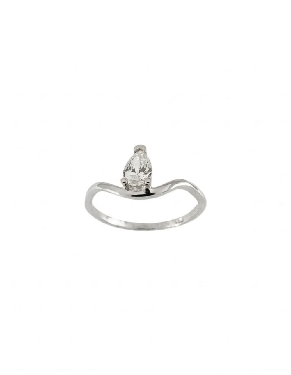 Solitaire Drop Nalu Band Ring