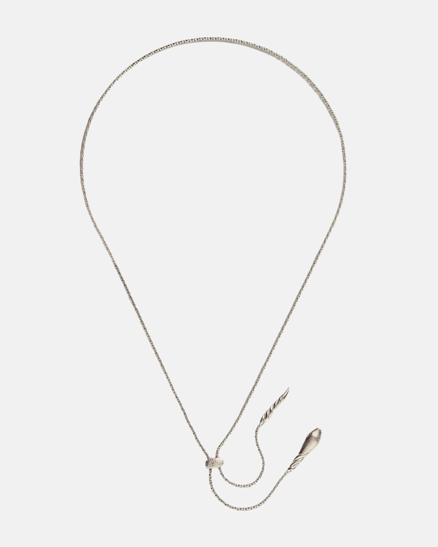 Ariadne Lariat, Silver by Pamela Love - At Present Jewelry