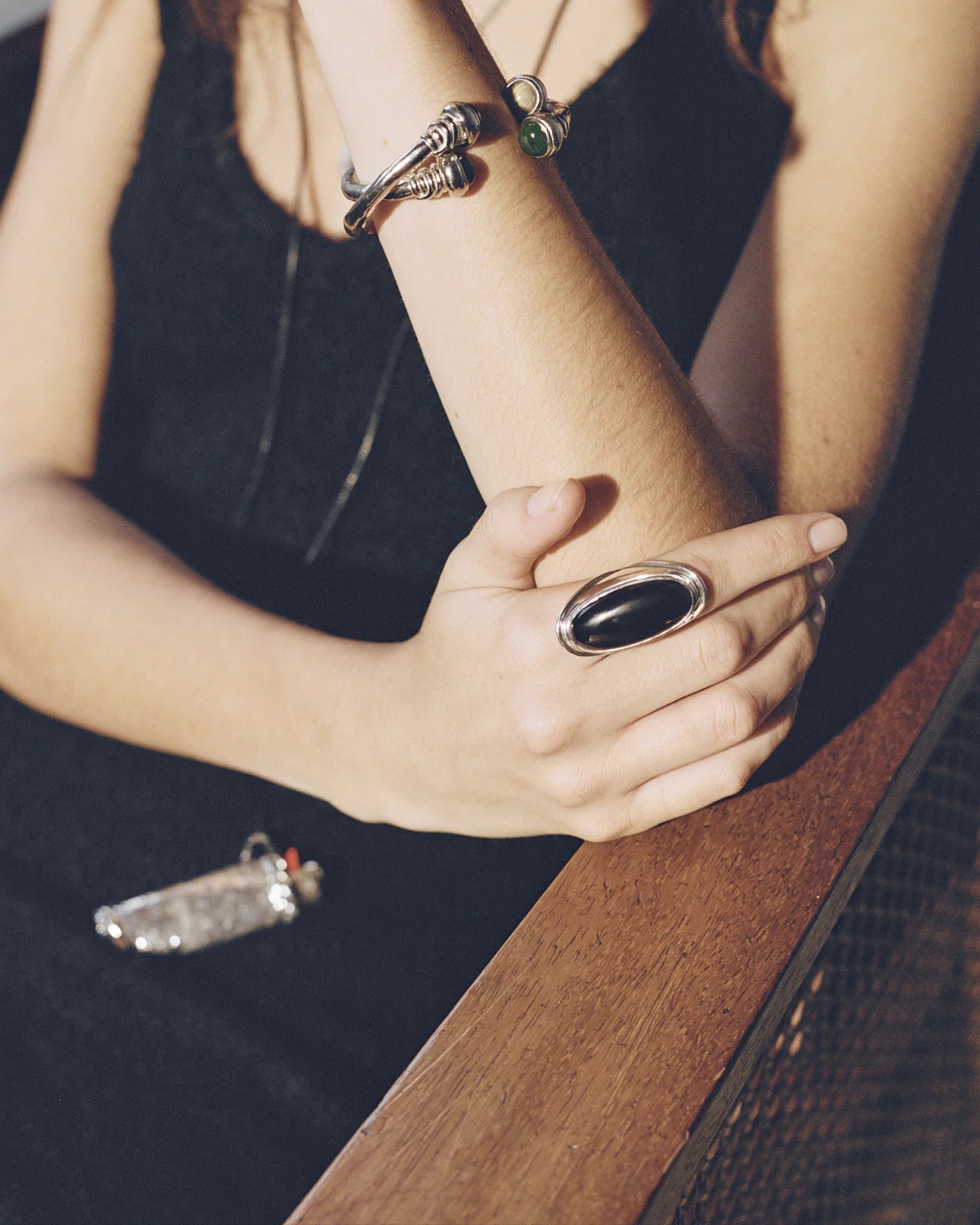 Mood Ring, Smoky Quartz by Pamela Love - At Present Jewelry