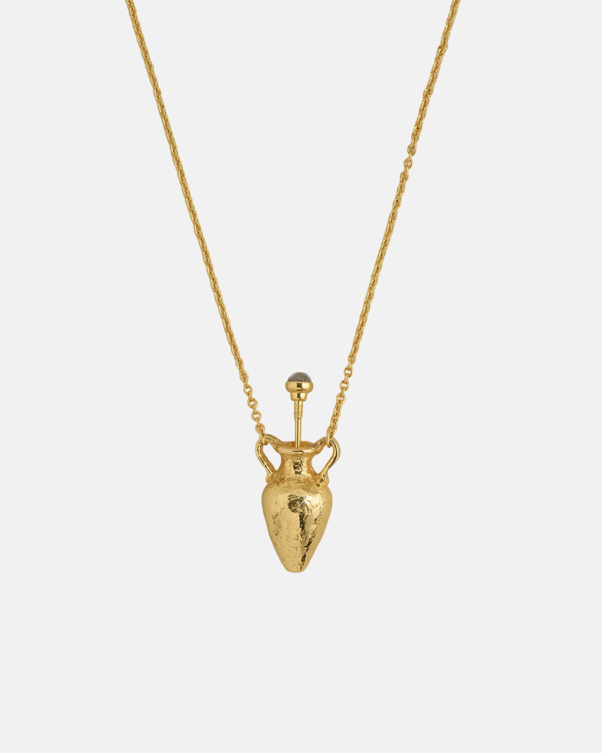 Perfume Amphora Necklace, Gold by Pamela Love - At Present Jewelry