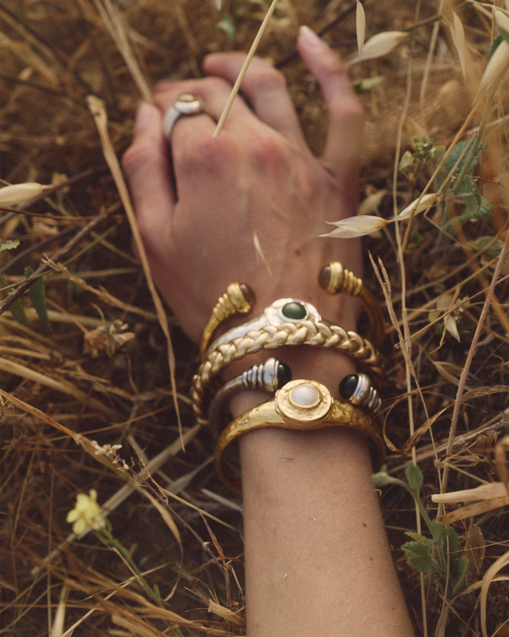 Paloma Cuff, Smoky Quartz by Pamela Love - At Present Jewelry