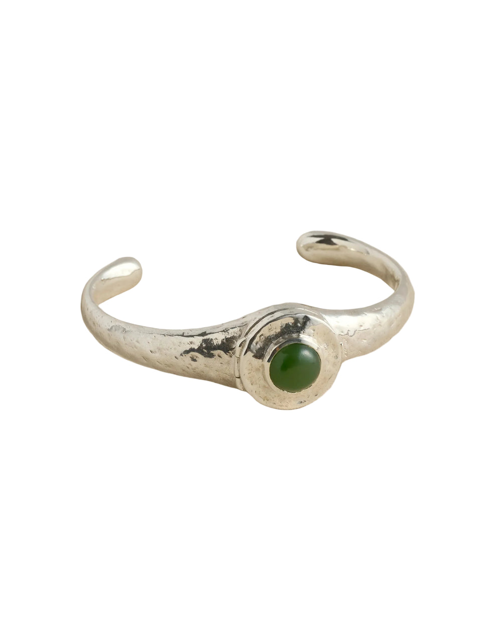 Vivianna Locket Cuff, Green Jade by Pamela Love - At Present Jewelry