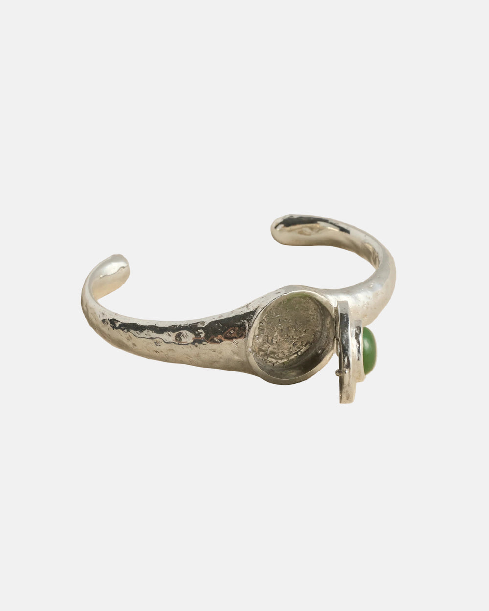 Vivianna Locket Cuff, Green Jade by Pamela Love - At Present Jewelry