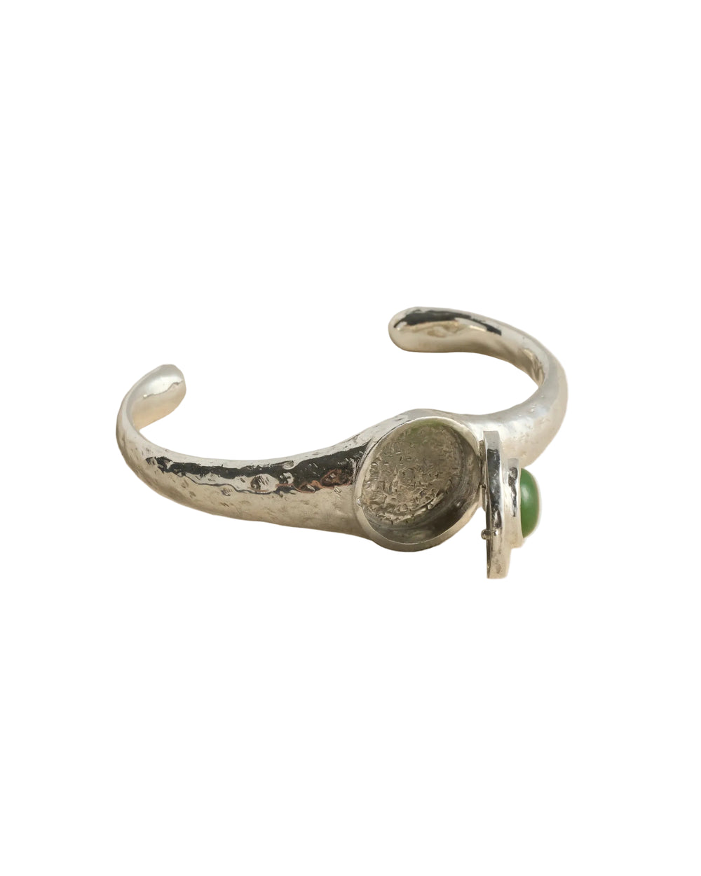 Vivianna Locket Cuff, Green Jade by Pamela Love - At Present Jewelry