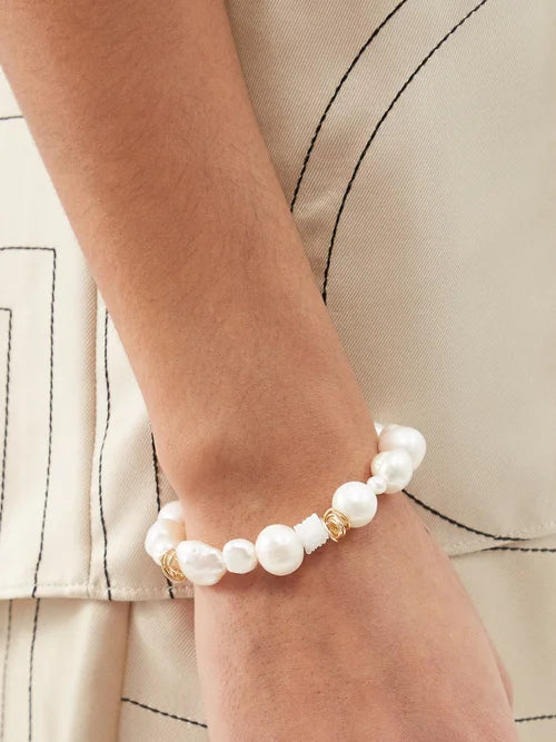 Milky Quartz Bracelet by Anita Berisha - At Present Jewelry