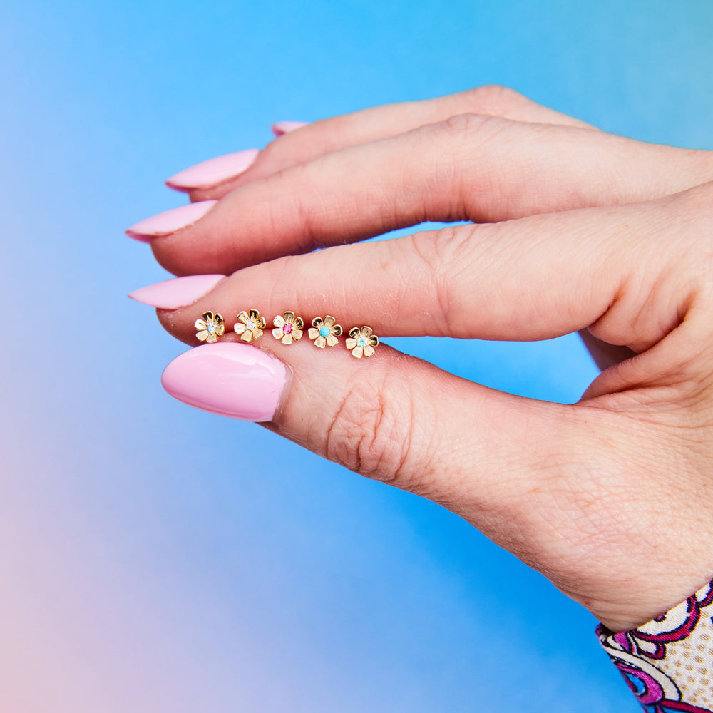 In Bloom Birthstone Studs by Ariel Gordon Jewelry - At Present Jewelry