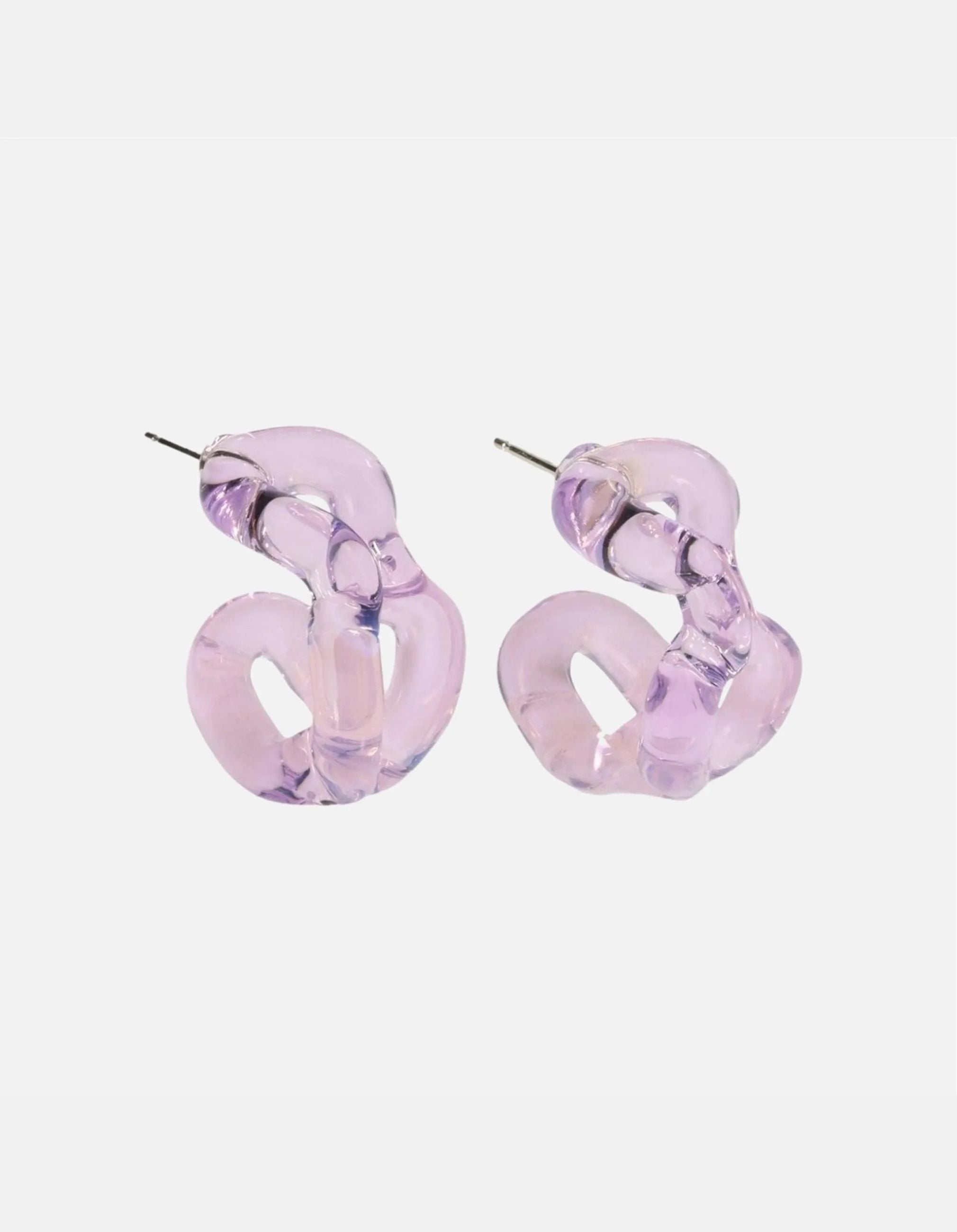 Ribbon Hoop Earrings