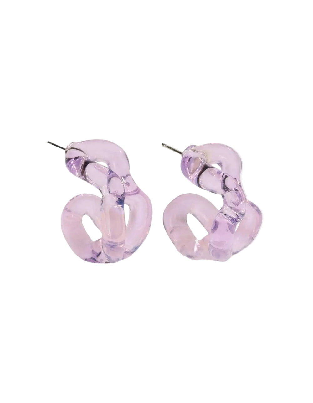 Ribbon Hoop Earrings