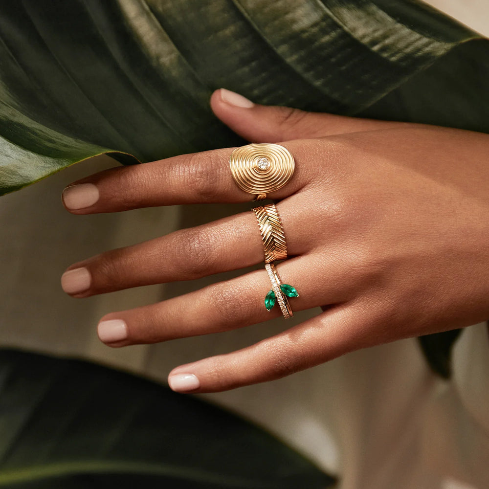 Defne Ring | Emerald by Selin Kent - At Present Jewelry