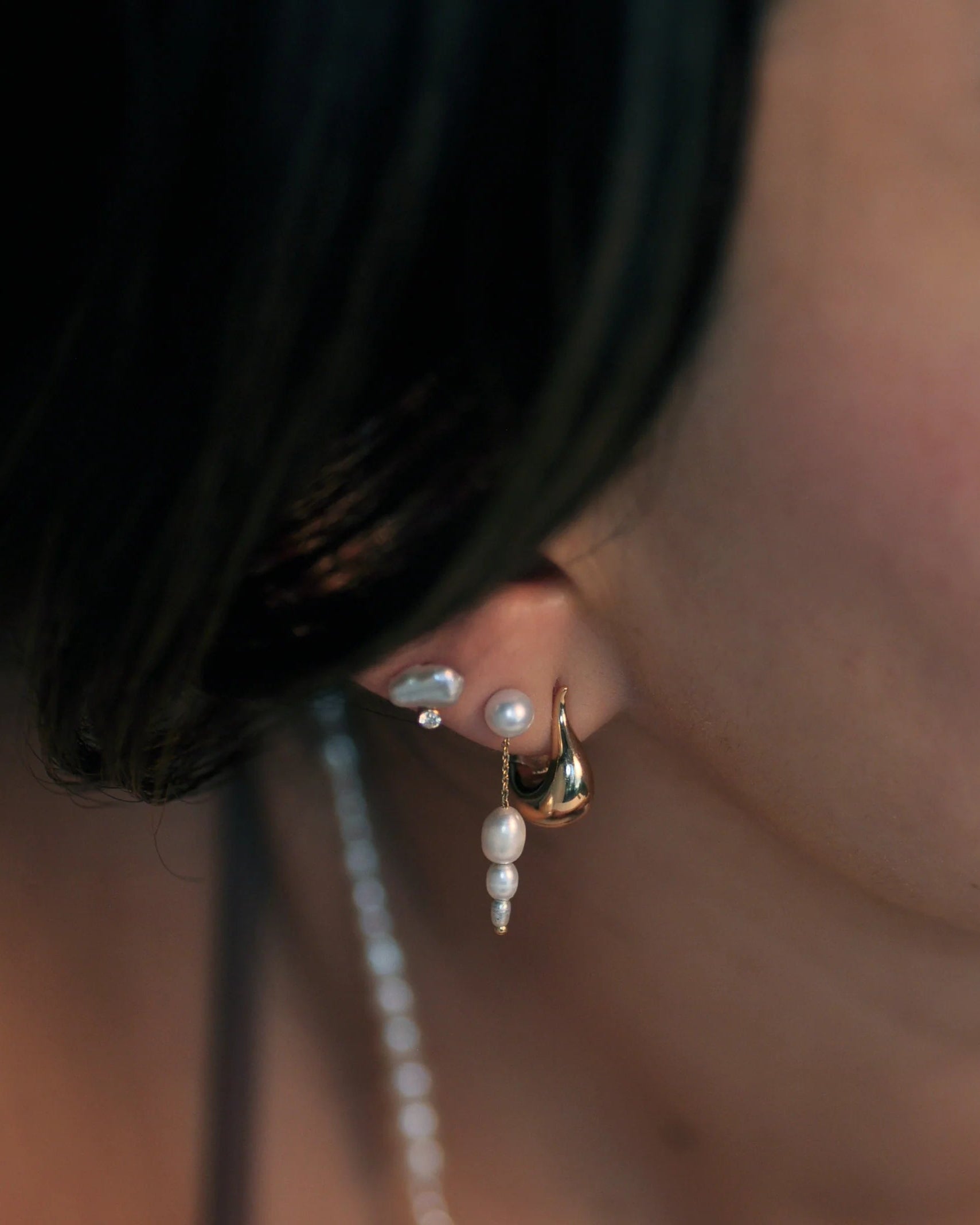 Petite Palazzo Earrings by White/Space - At Present Jewelry