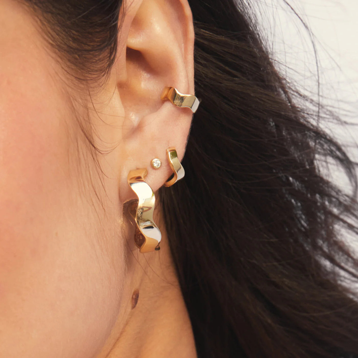 Thick Form Ear Cuff by Eriness - At Present Jewelry