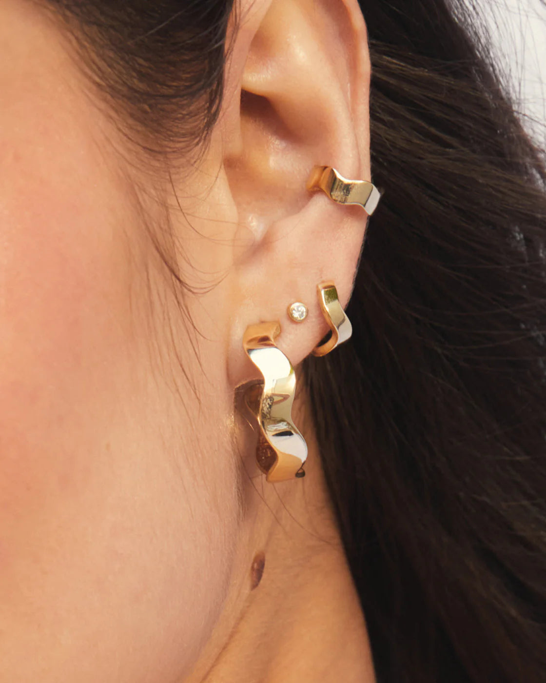 Thick Form Ear Cuff by Eriness - At Present Jewelry
