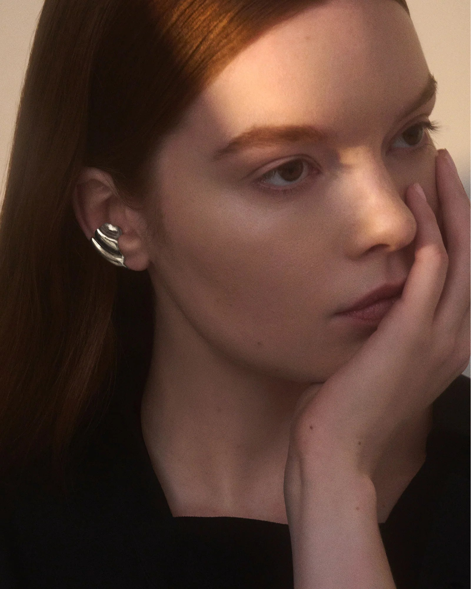 Conch Ear Cuff in Silver by Lady Grey - At Present Jewelry