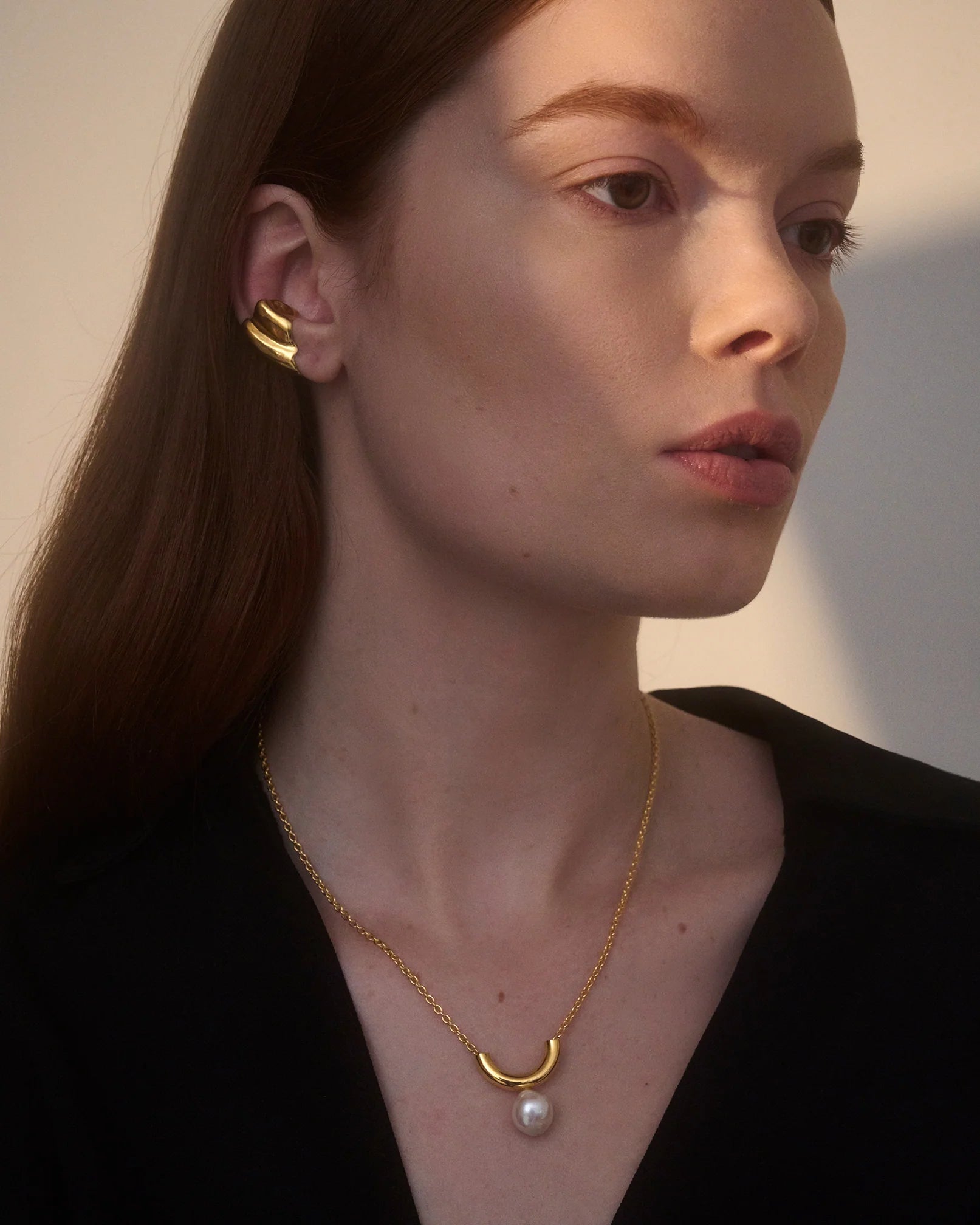 Conch Ear Cuff in Gold by Lady Grey - At Present Jewelry