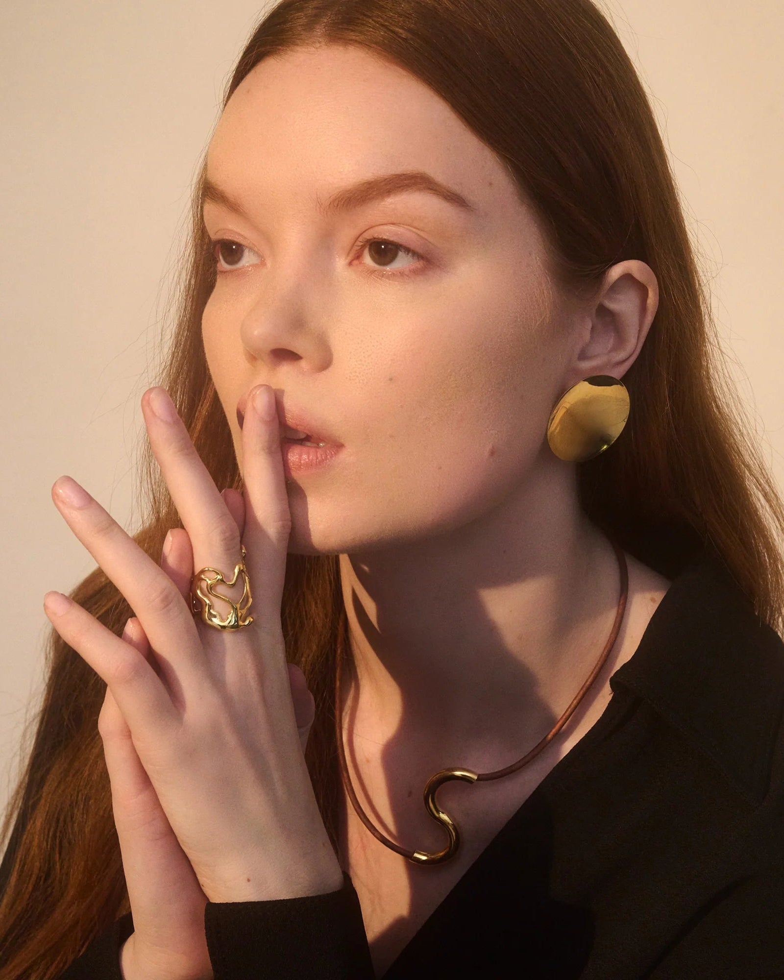 Lace Ring in Gold by Lady Grey - At Present Jewelry