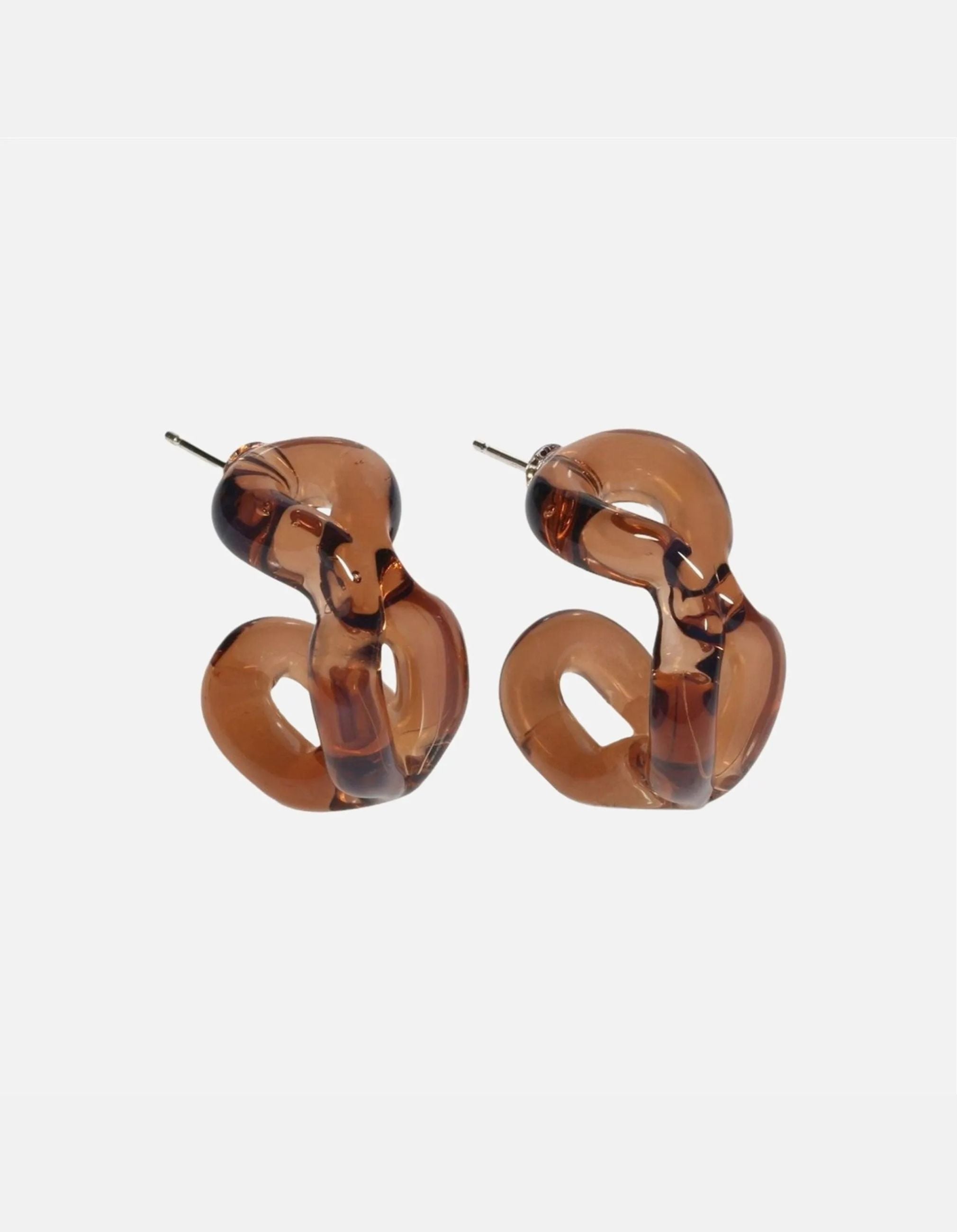 Ribbon Hoop Earrings