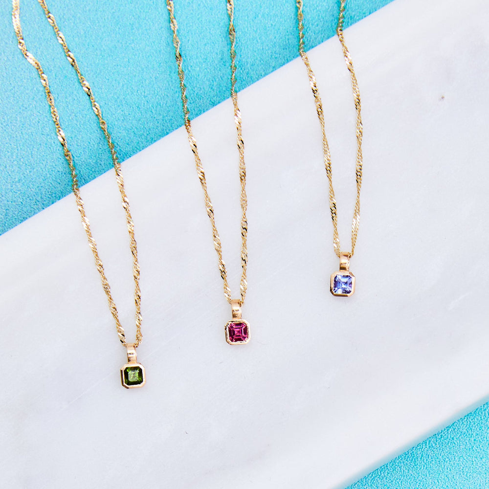 Petite Dahlia Asscher Charm by Ariel Gordon Jewelry - At Present Jewelry