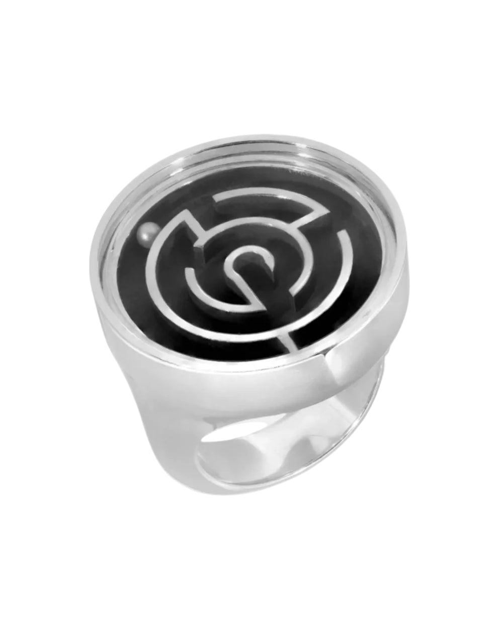 Chubby Maze Ring, Silver by Monbouquette - At Present Jewelry