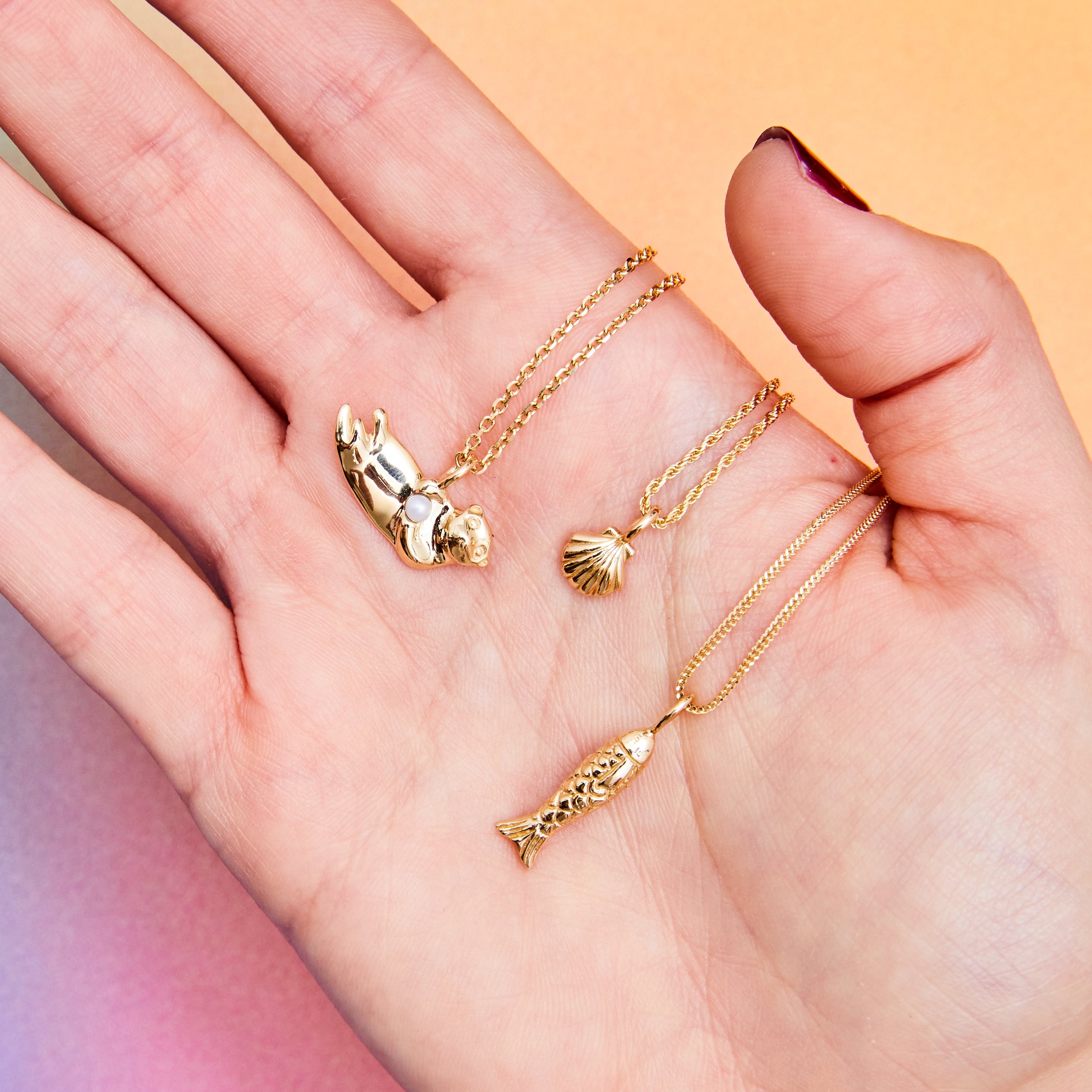 Petite Scallop Shell Charm by Ariel Gordon Jewelry - At Present Jewelry