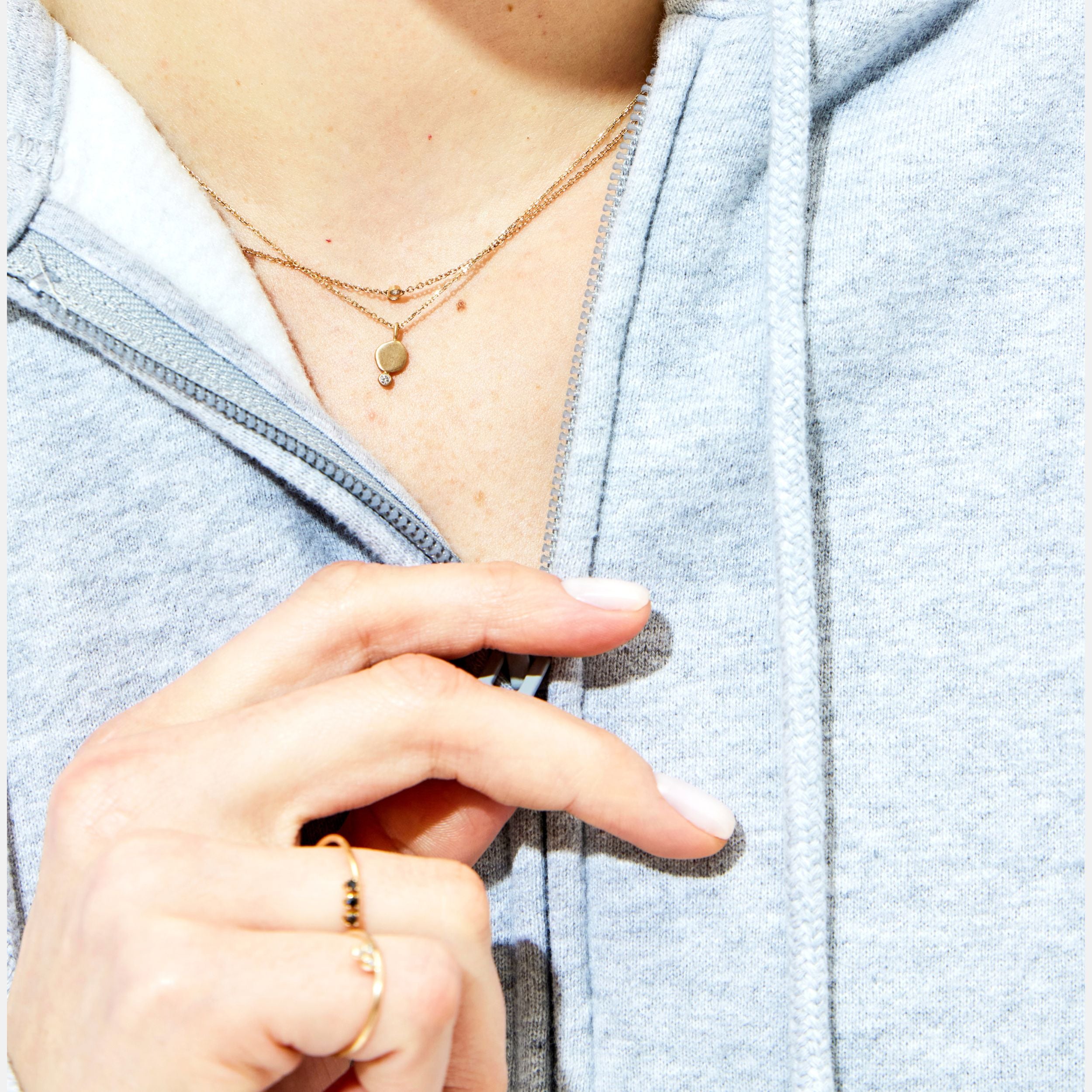 Floating Diamond Ring by A.M. Thorne - At Present Jewelry