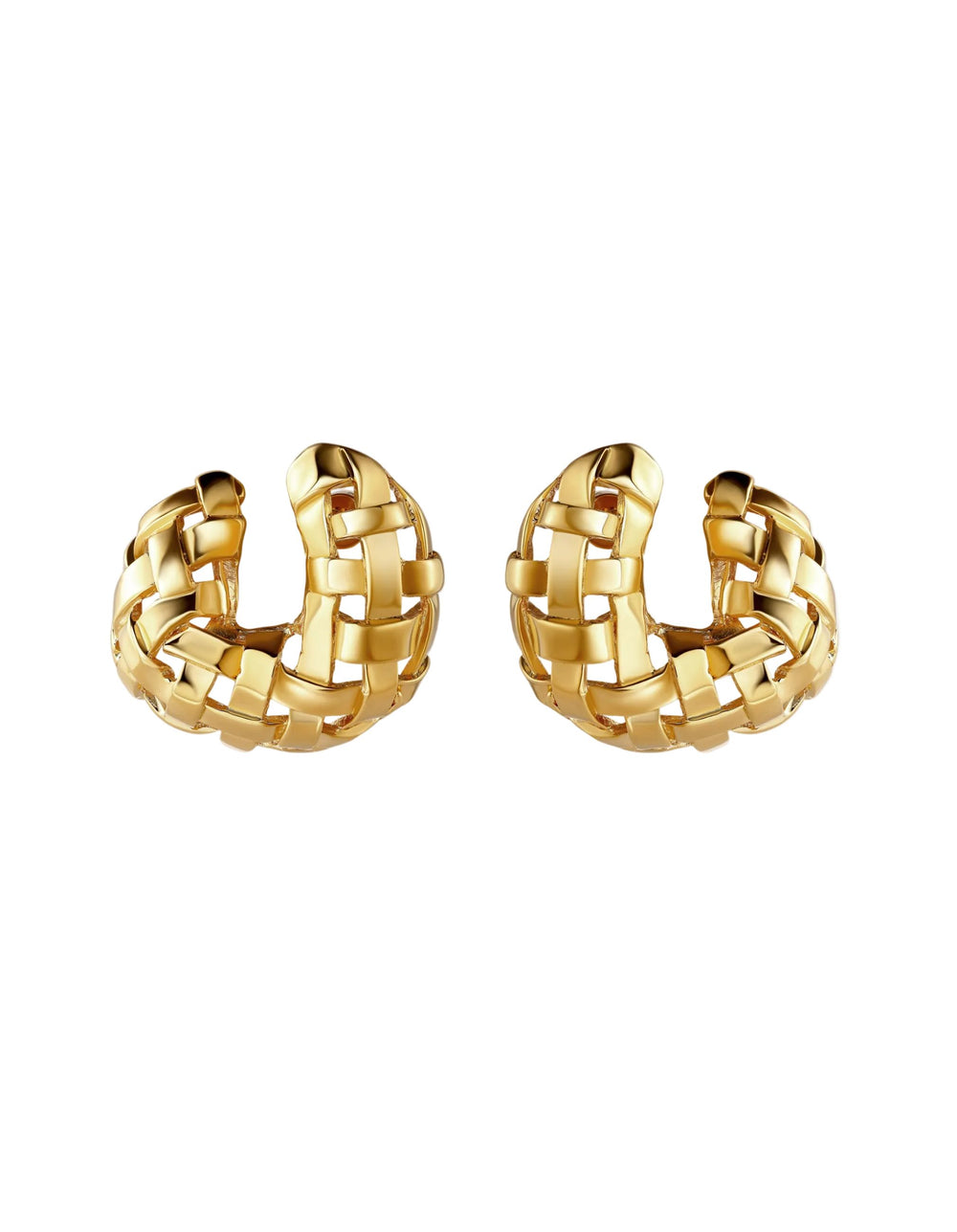 Woven C Earring