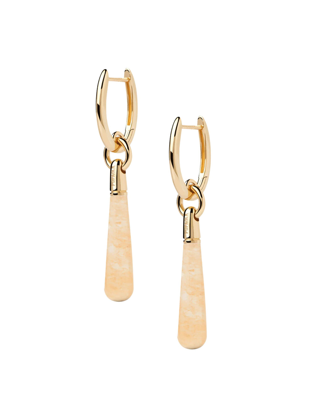 Yellow Aventurine Large Jupiter Hoop