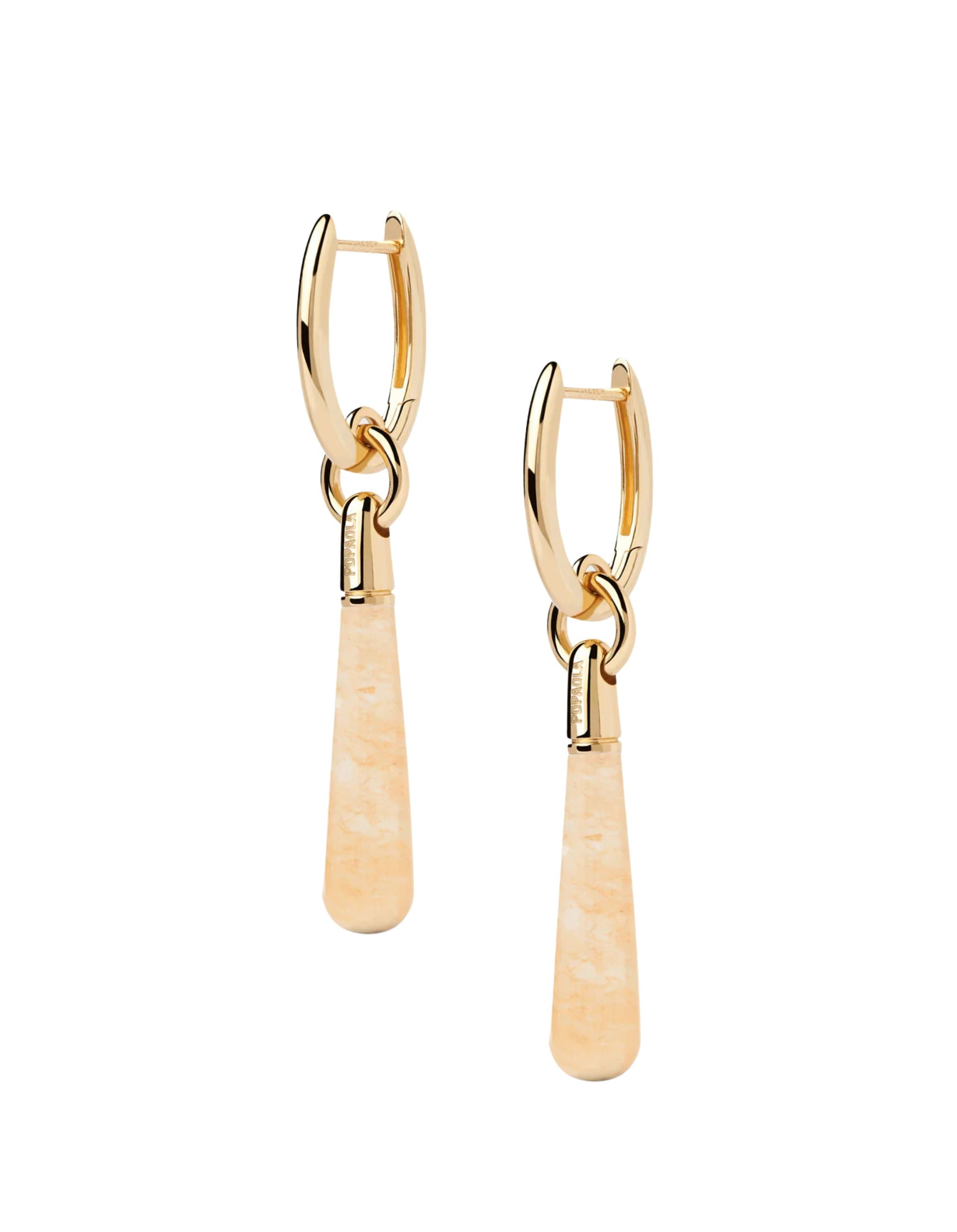 Yellow Aventurine Large Jupiter Hoop