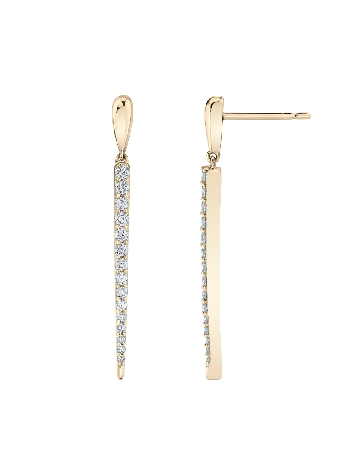 Pavé Tempest Line Earrings