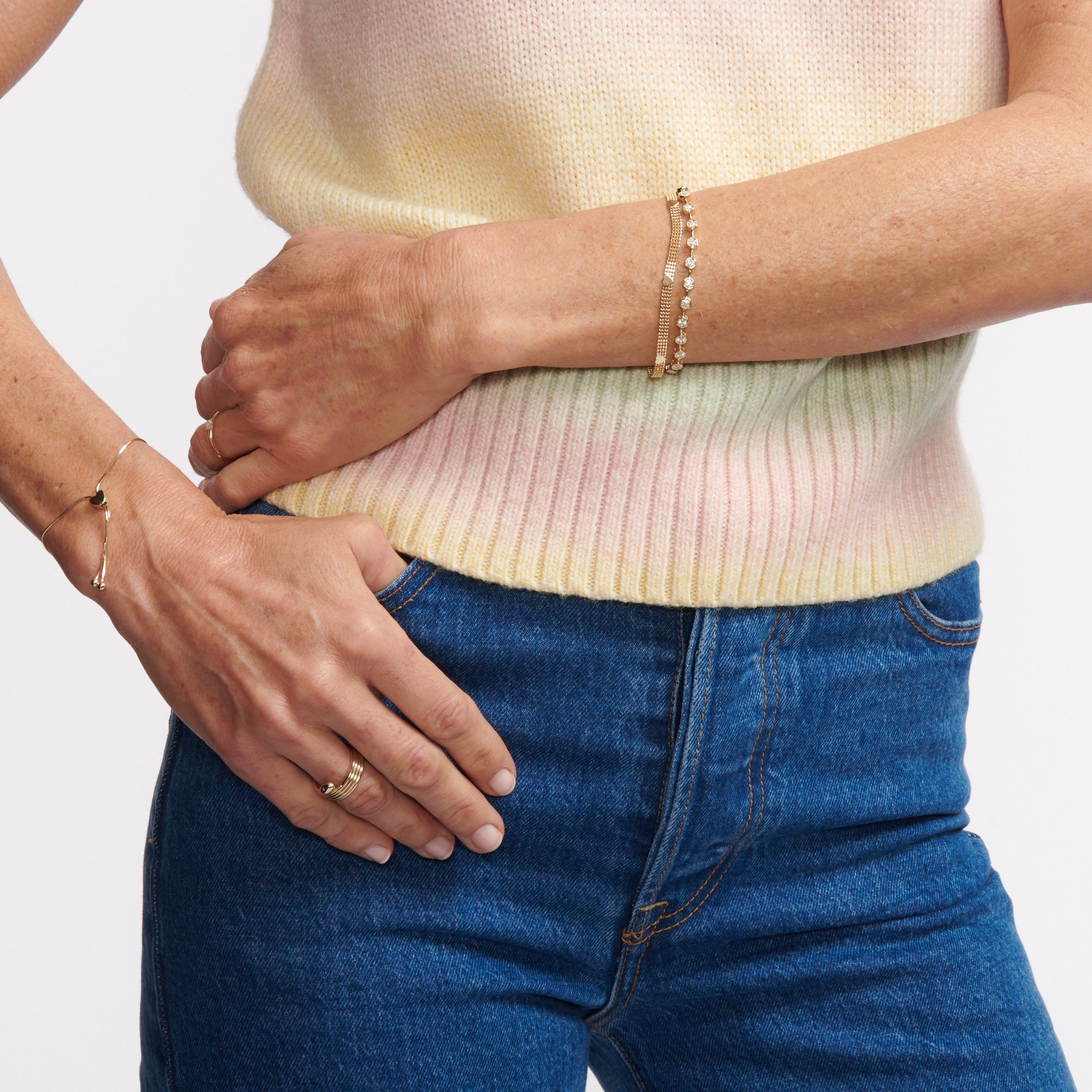 Diamond Hex Tennis Bracelet by Ariel Gordon Jewelry - At Present Jewelry