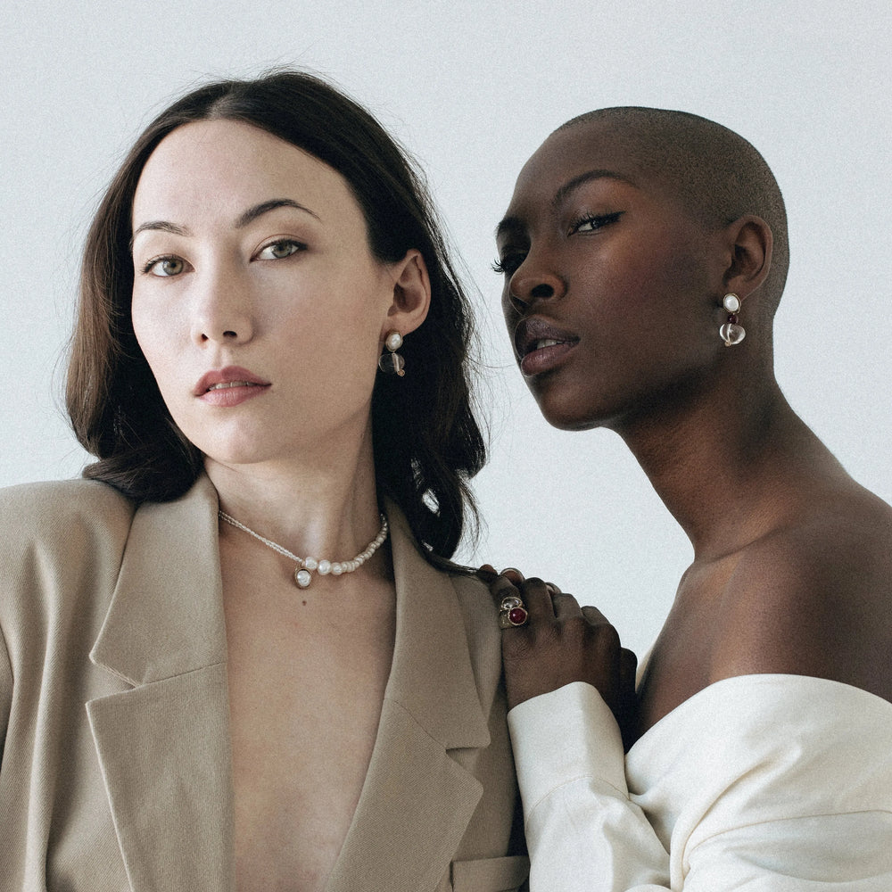 Petite Mix Pearl Collar by Anita Berisha - At Present Jewelry