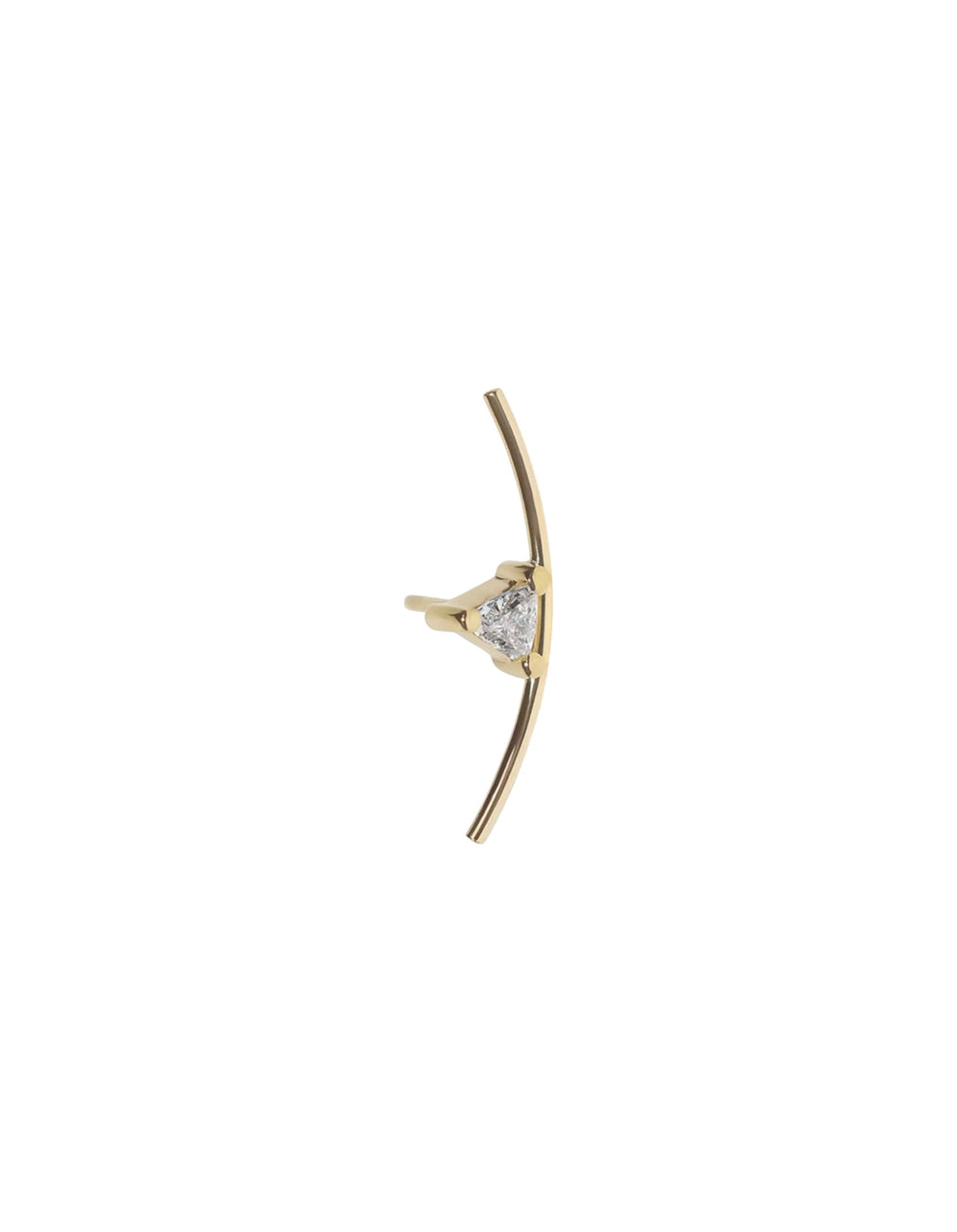 Element Curve Gold Stud Earring