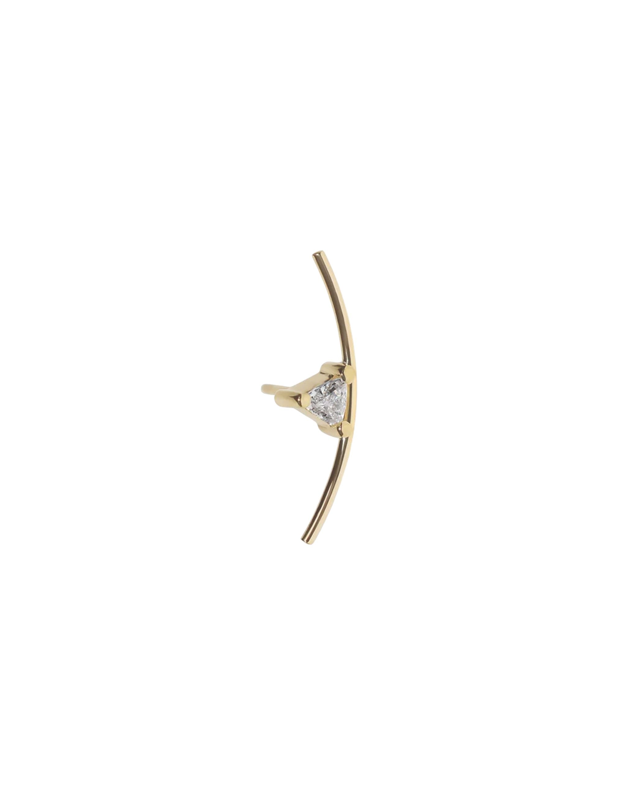 Element Curve Gold Stud Earring