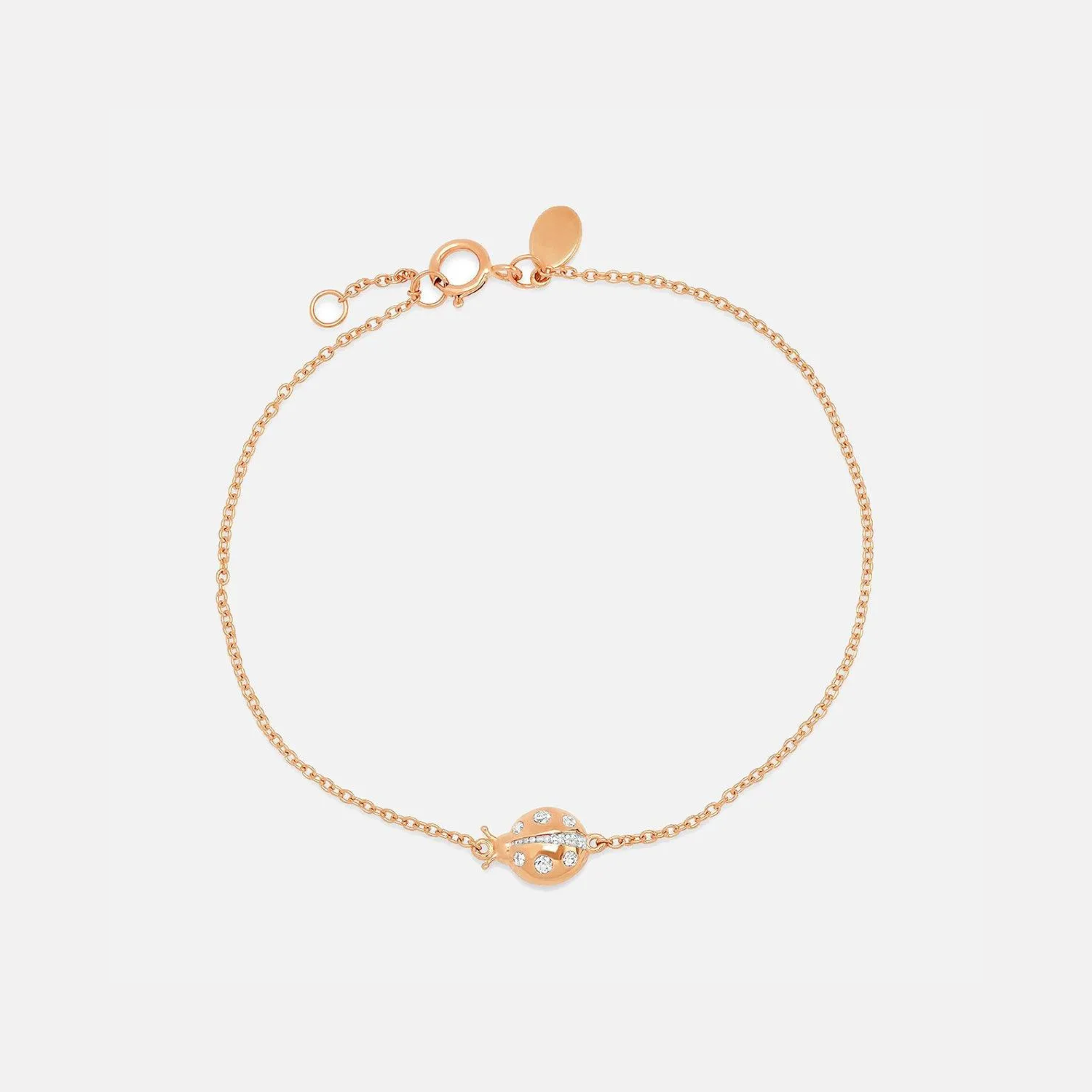 Diamond Crawling Ladybug Bracelet by Eriness - At Present Jewelry