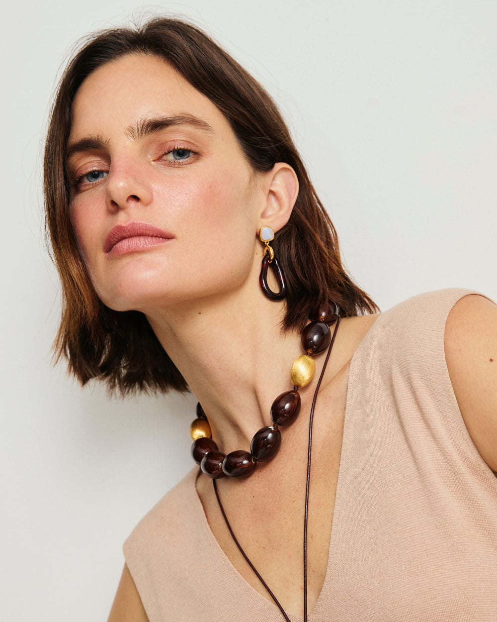 Galina Earrings in Sangria by Lizzie Fortunato - At Present Jewelry