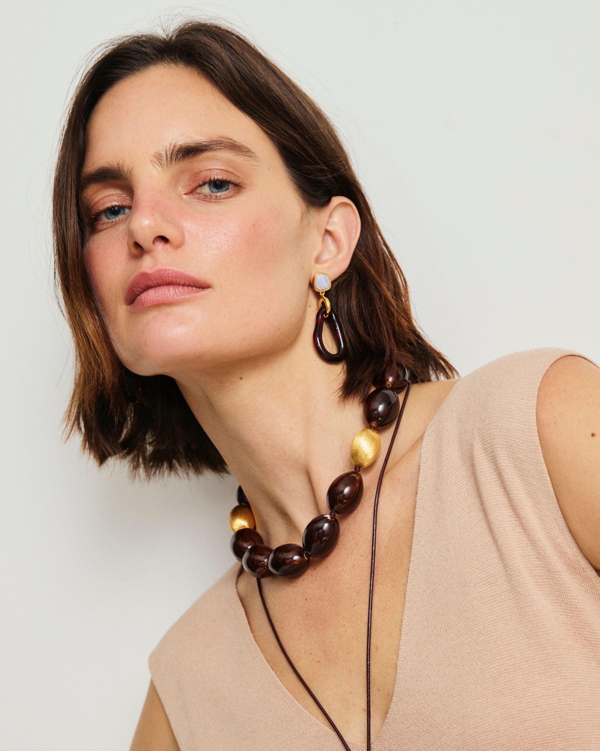 Galina Earrings in Sangria by Lizzie Fortunato - At Present Jewelry