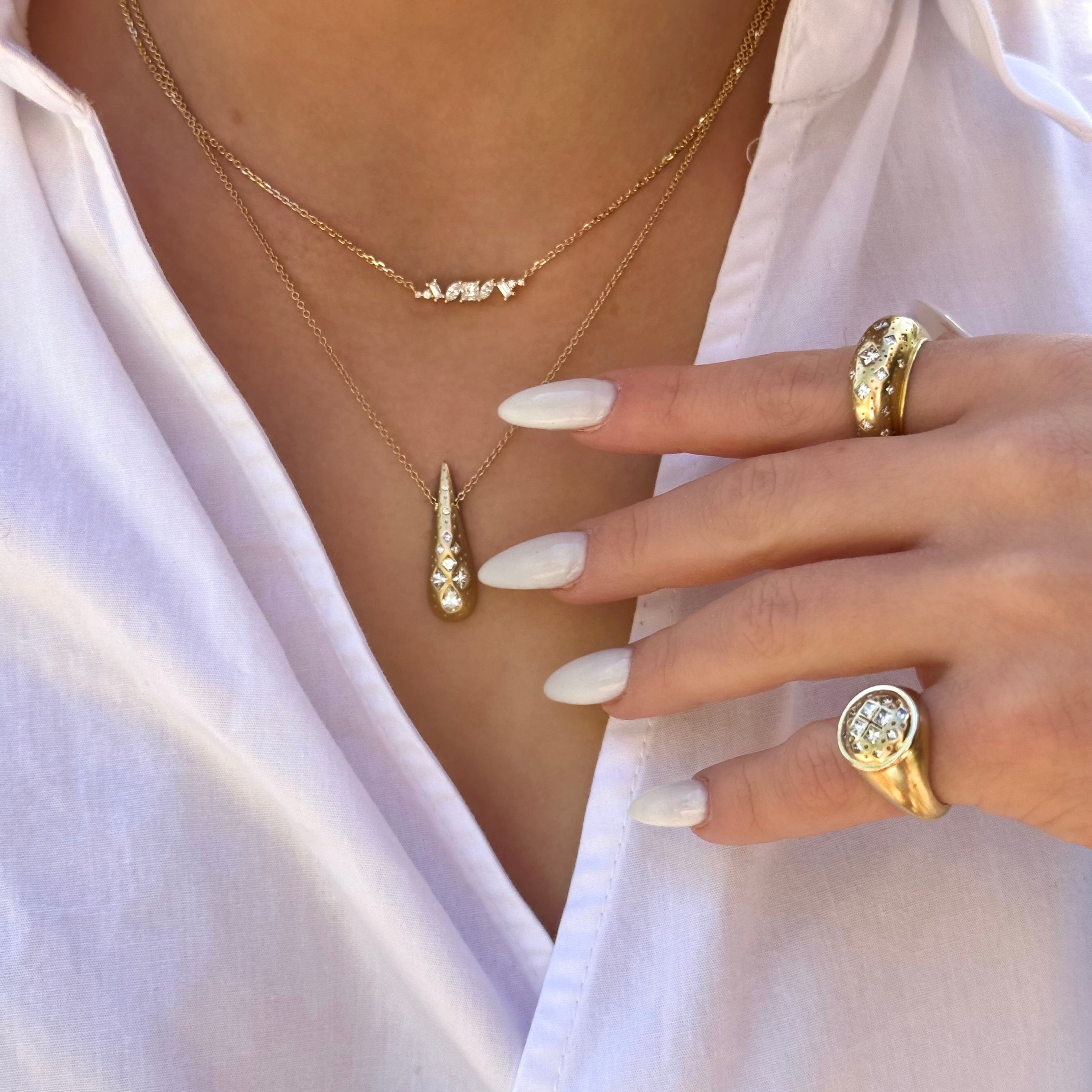 Diamond Pinky Ring by Meredith Young - At Present Jewelry