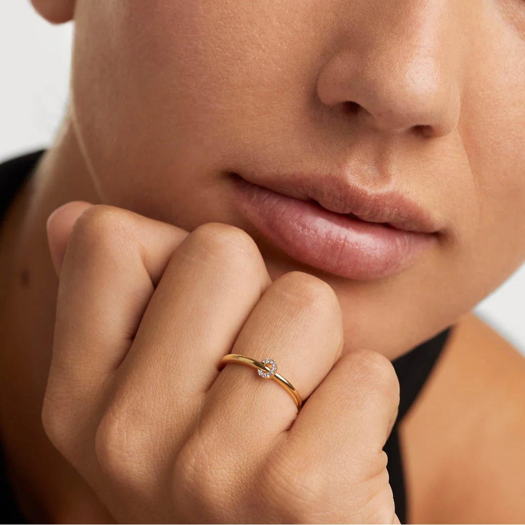 Diamonds and Gold Loop Ring by PDPaola - At Present Jewelry