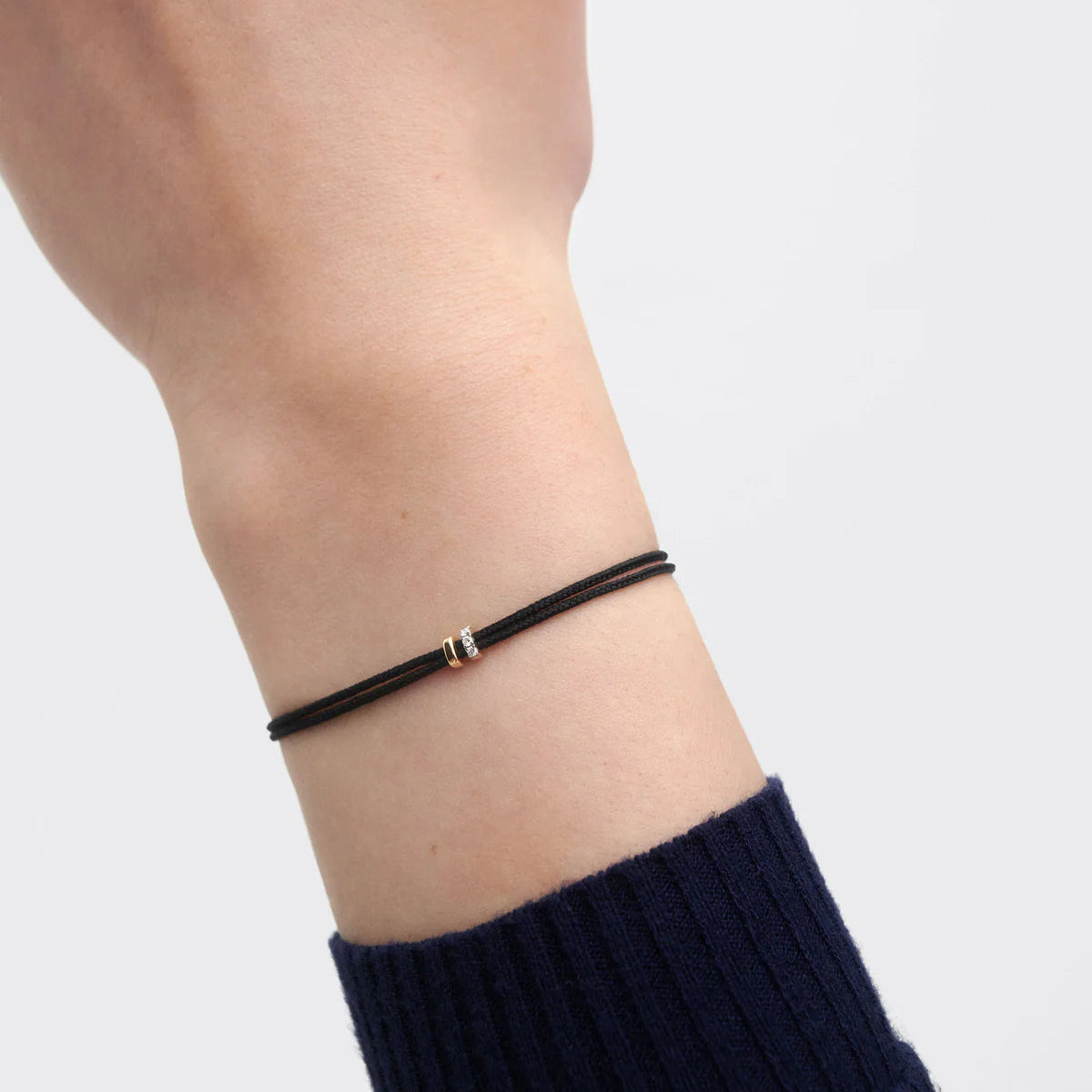 Amy Diamond Cord Bracelet by PDPaola - At Present Jewelry