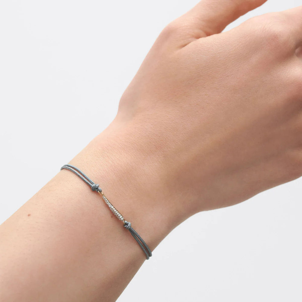 Nina Diamond Cord Bracelet by PDPaola - At Present Jewelry