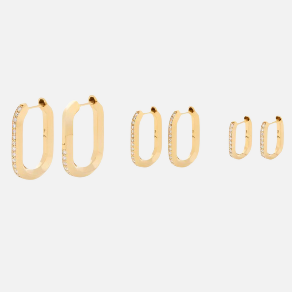 18k Vault Hoops by James Banks Design - At Present Jewelry